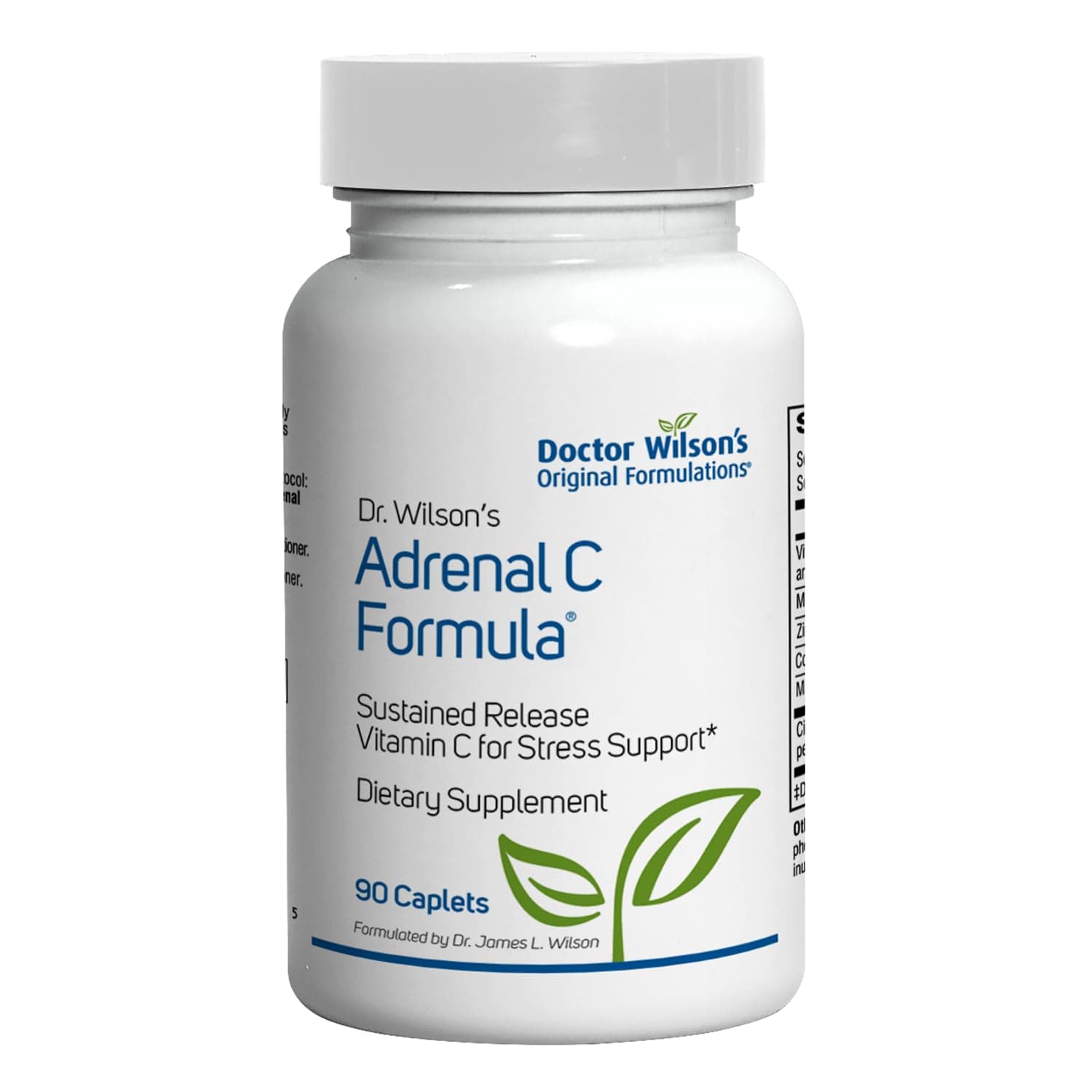 Dr. Wilson's Adrenal C Formula 90 caplets time-Release, buffered Vitamin C for Daily use