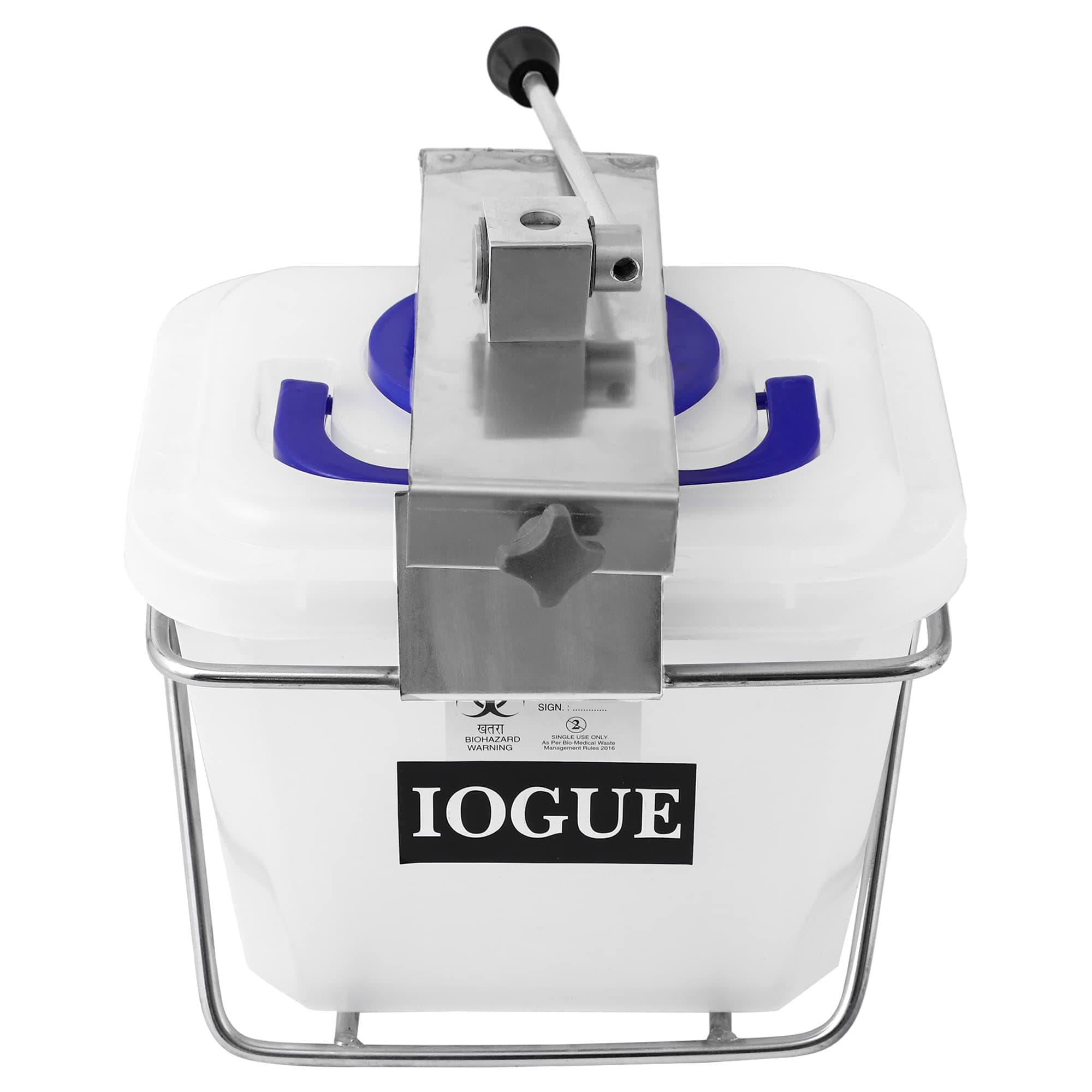 Sharp Containers | Bio-hazard | Bio-Medical Sharps Container Puncture Proof Box (1.5 | 3.5 | 5.5 Liters) (1.5, Square, 1, IO-75) Only sharp container