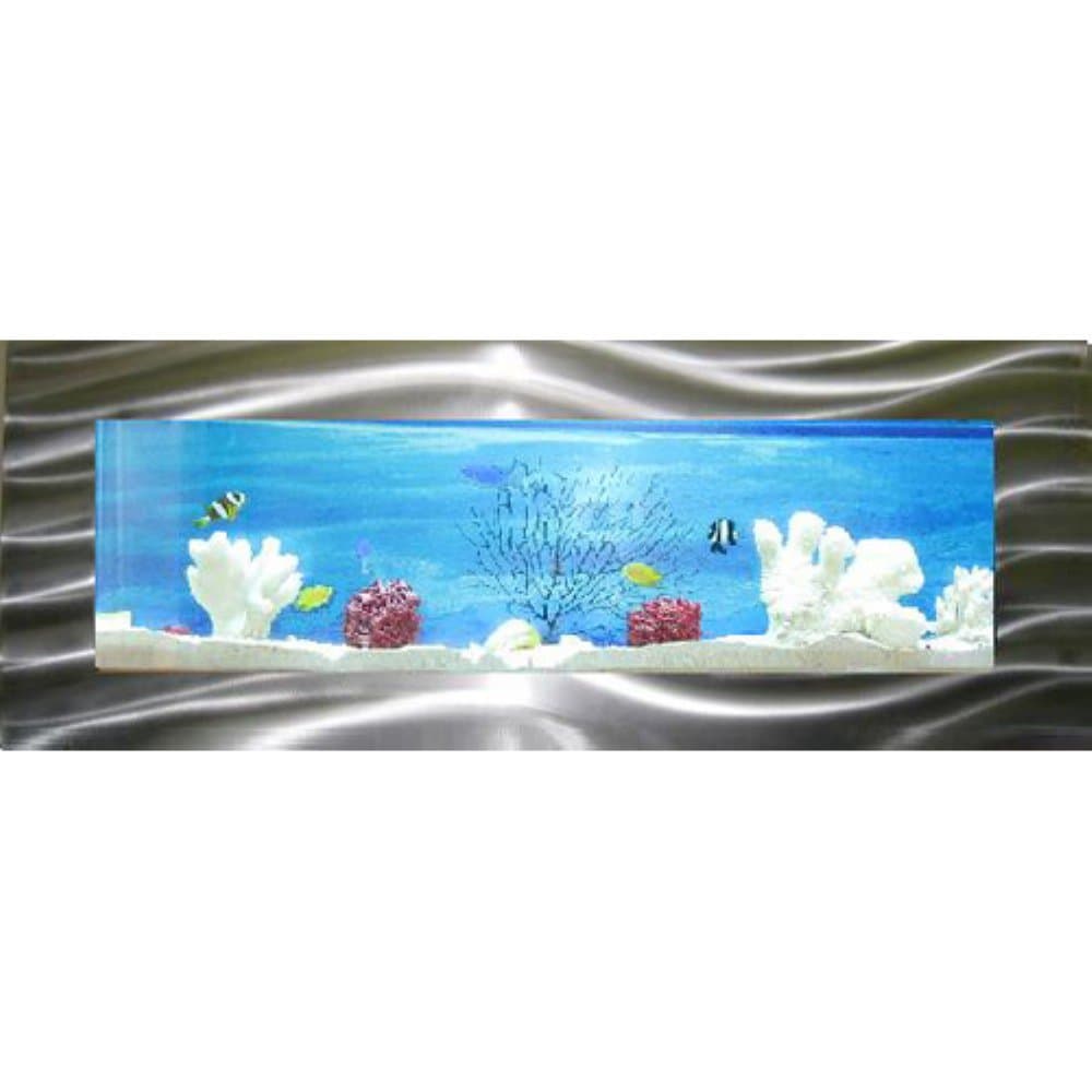 BP3SLVR Medium Panoramic Wall Aquairium, Silver