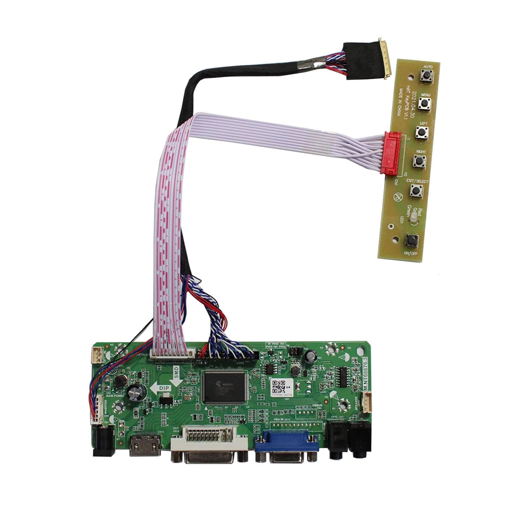 VSDISPLAY VGA DVI Audio LCD Controller Board Kit for ltm184hl01 c01 1920x1080 15.6 17.3 inch Panel Screen B156HW01 V0 V4 V7 B156HW02 LP156WF1 N156HGE LP173WF1 N173HGE HSD173UHW1 B173HW01