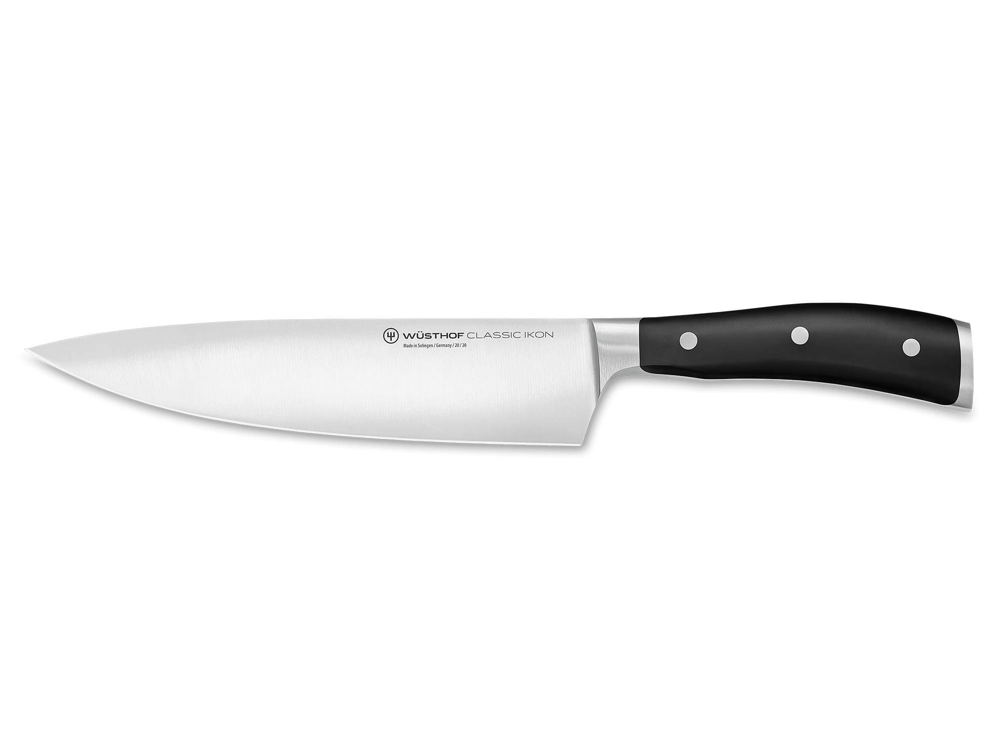 Wüsthof Classic Ikon 8 Inch Chef's Knife, Black, 20 cm
