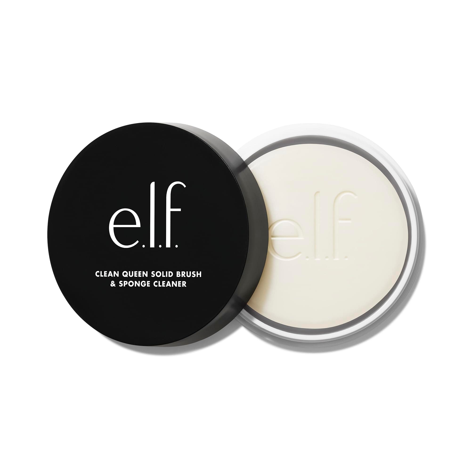 e.l.f. Clean Queen Solid Brush & Sponge Cleaner, Water-Activated Soap Bar Mak...