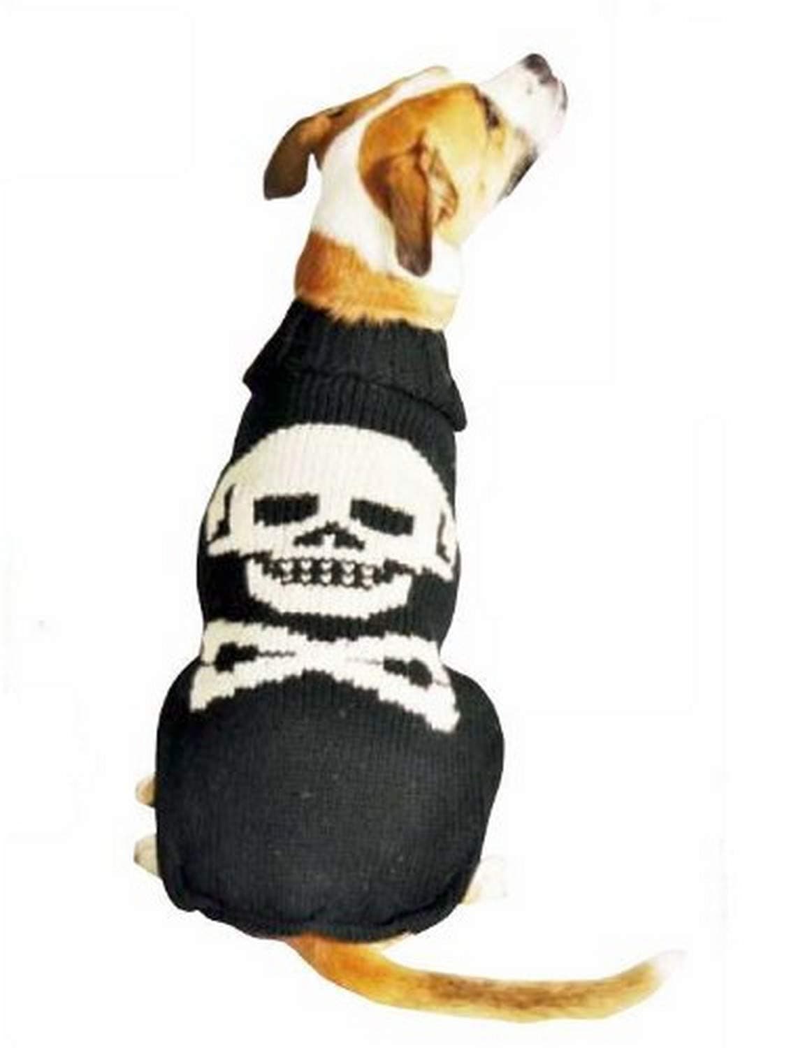 Chilly DogBlack Skull Sweater (Large)