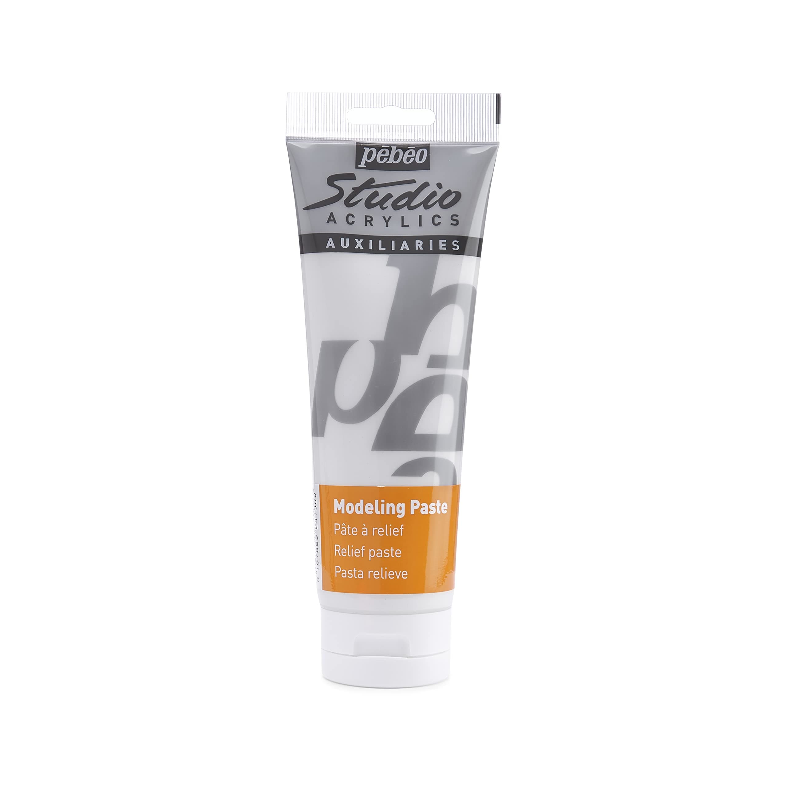Pébéo - Modelling Paste Studio Acrylics High Density Acrylics - Modelling Paste Pébéo Acrylic Paste - Paste for Texture and Thickness - White Acrylic Auxiliary 250 ml