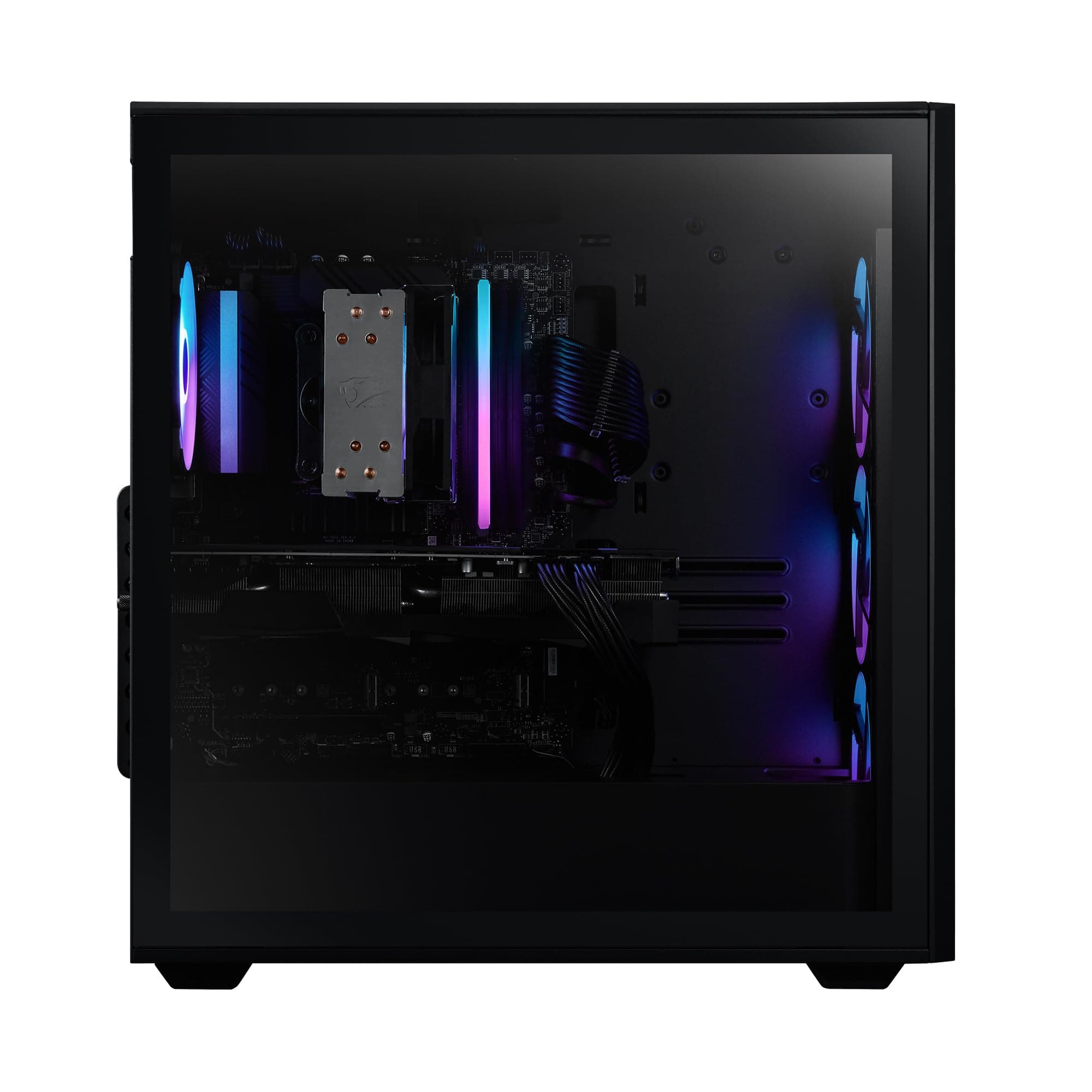 iBUYPOWER SlateMesh Gaming PC Computer Desktop SlateMeshA5N4601 (AMD Ryzen 5 7600, RTX 4060 8GB, 16GB DDR5 5200 Mhz, 500GB NVMe SSD, Windows 11 Home)