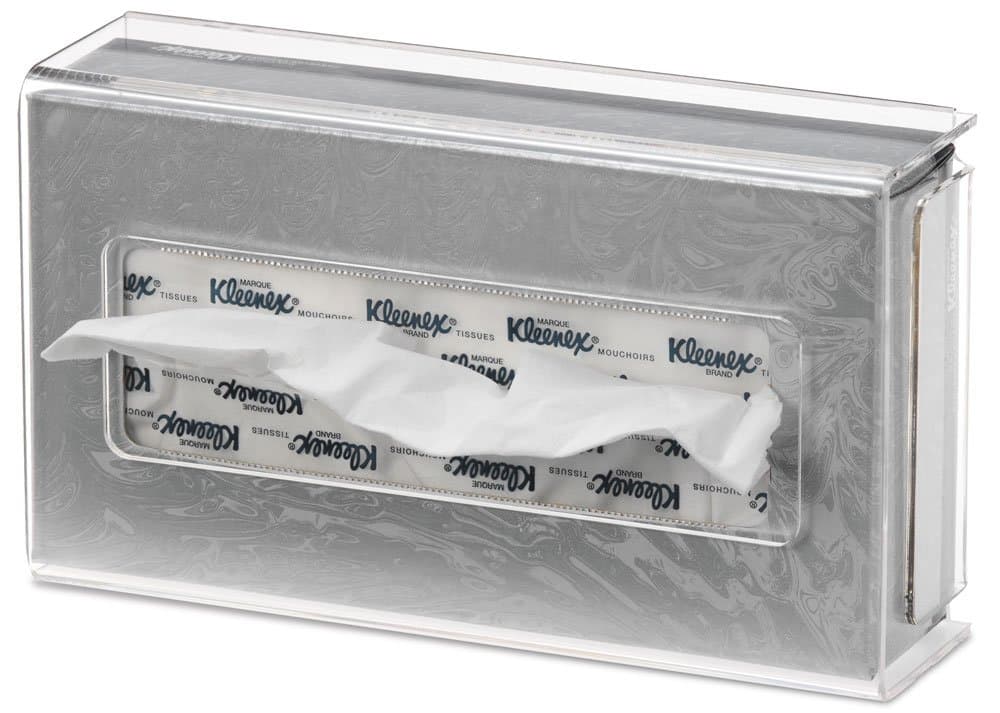 Clearform ML7083 Clear Acrylic Tissue Box Holder, Wall-Mount