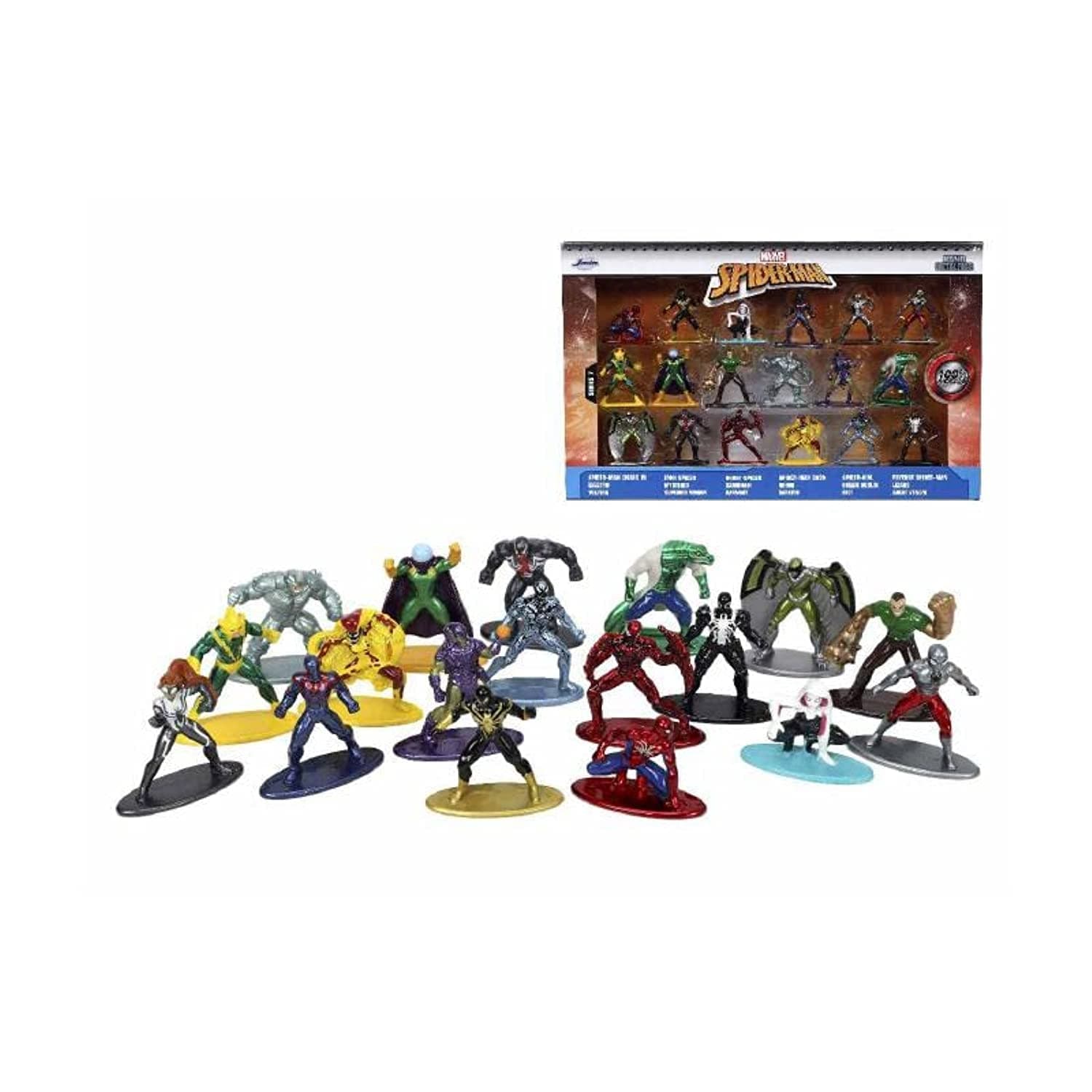 Nano Figures Multi Pack Wave 7-Features 18 Key Character Models; From Spider-Man Mark Iv,Electro Vulture,To Mysterio,Superior Venom. Each Figure Stands Roughly 1.65” Tall,253225027,Multicoloured