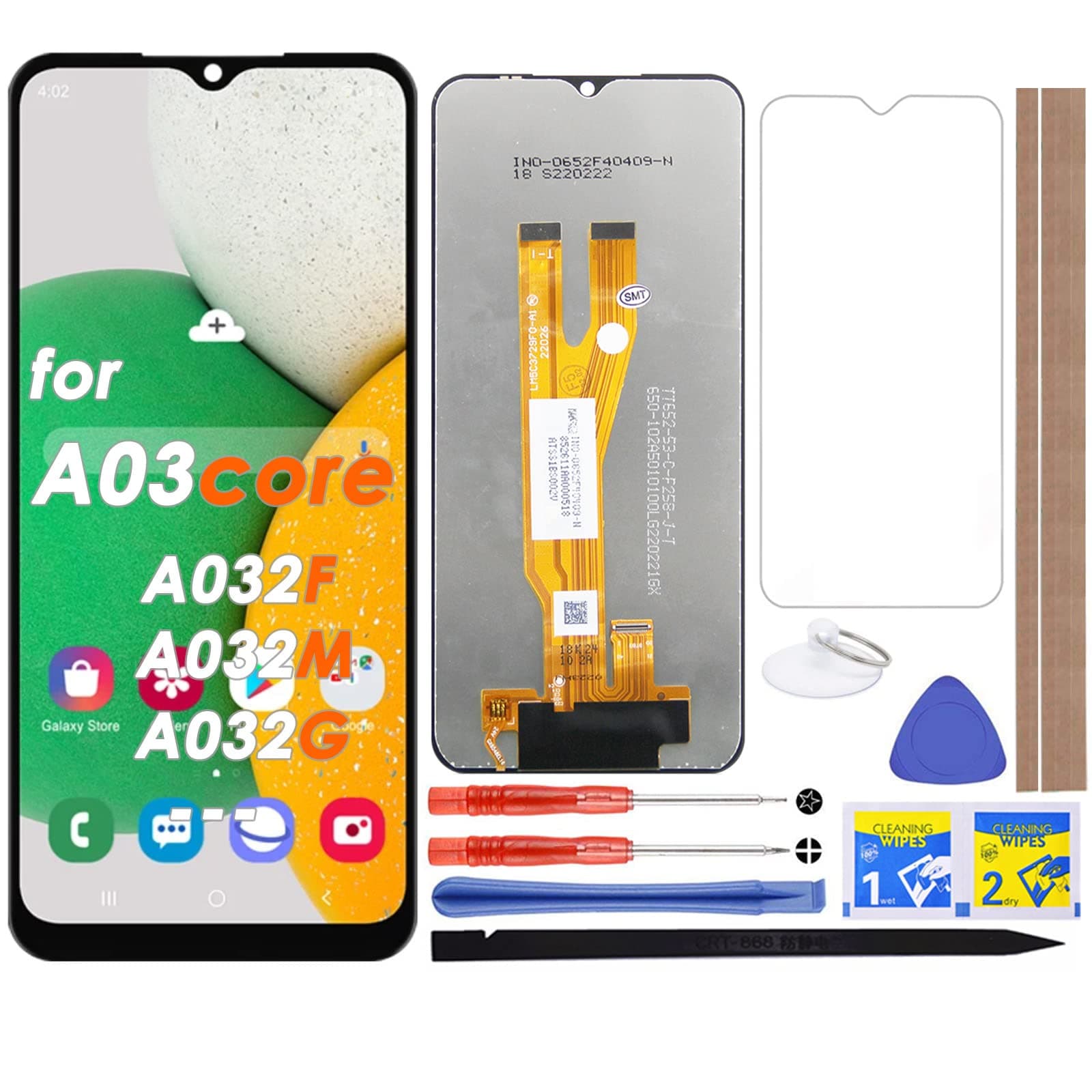 LCD Screen Replacement Touch Digitizer Display Assembly for Samsung Galaxy A03 Core A032 SM-A032F A032F A032M A032G 6.5"