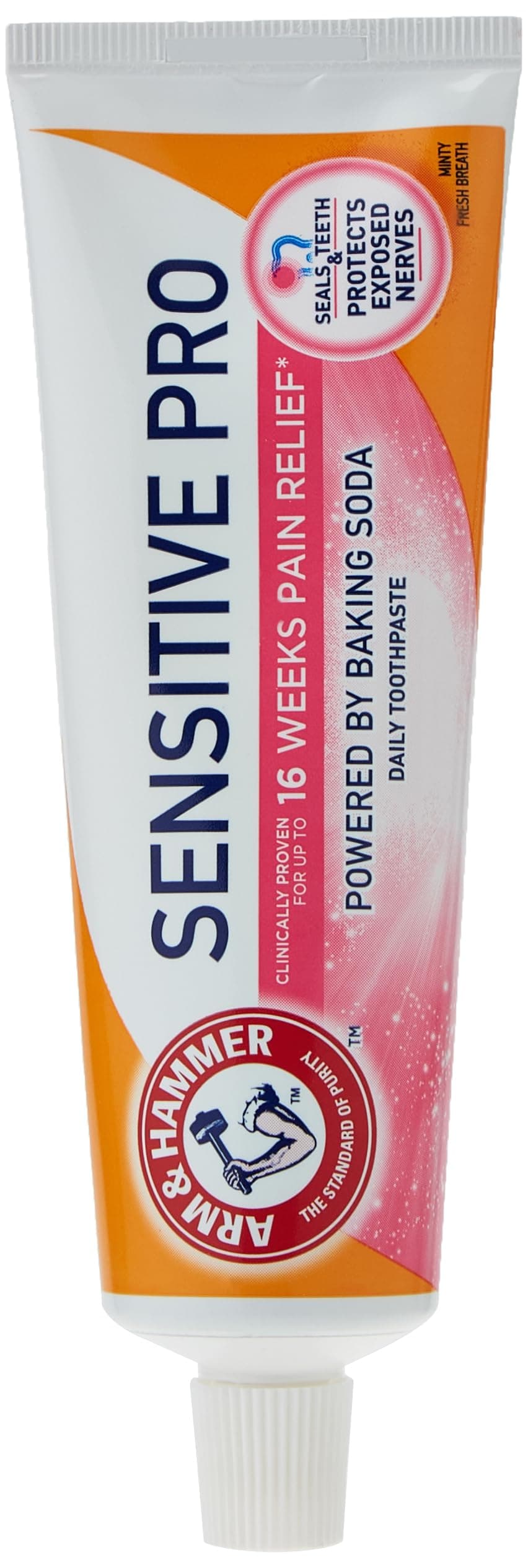 Enamel Sensitive Pro Daily Toothpaste with Liquid Calcium, Pain Relief Support Sensitive Teeth, Baking Soda Toothpaste, 75ml