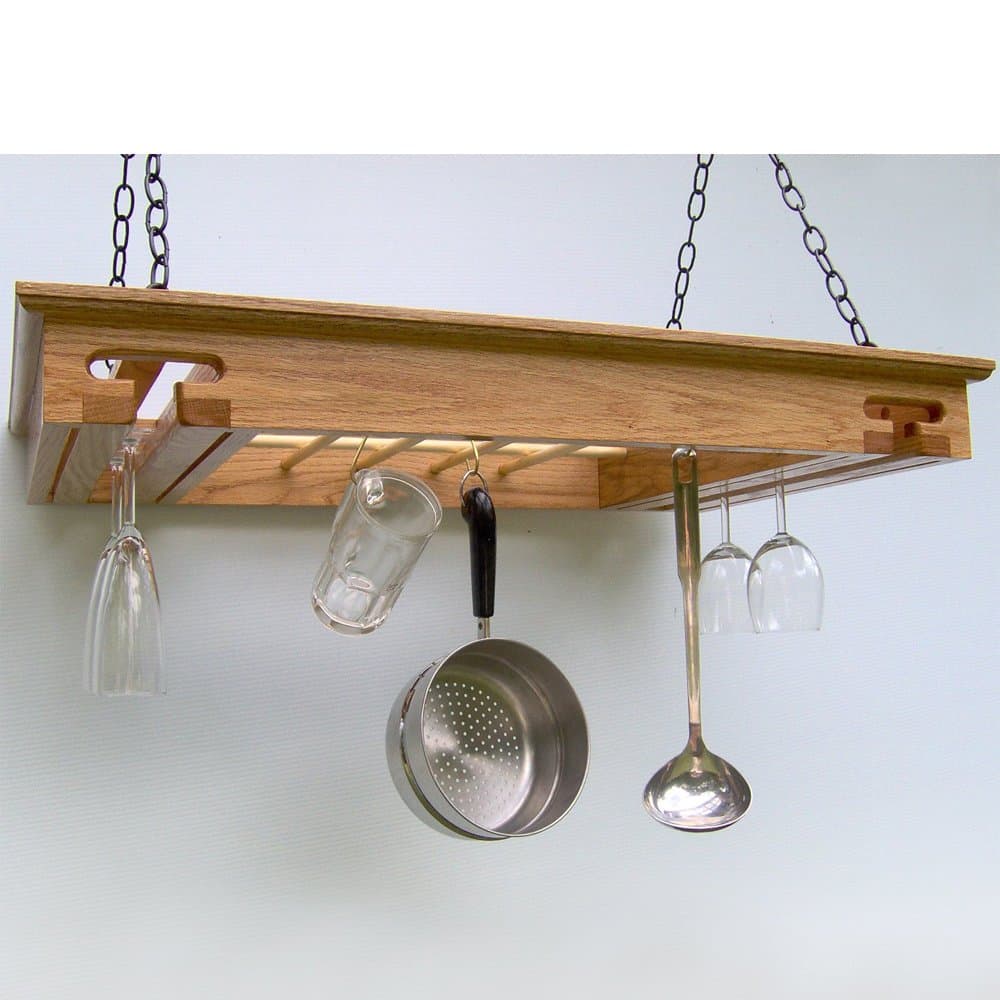 Hanging Pot Organizer Stemware Holder