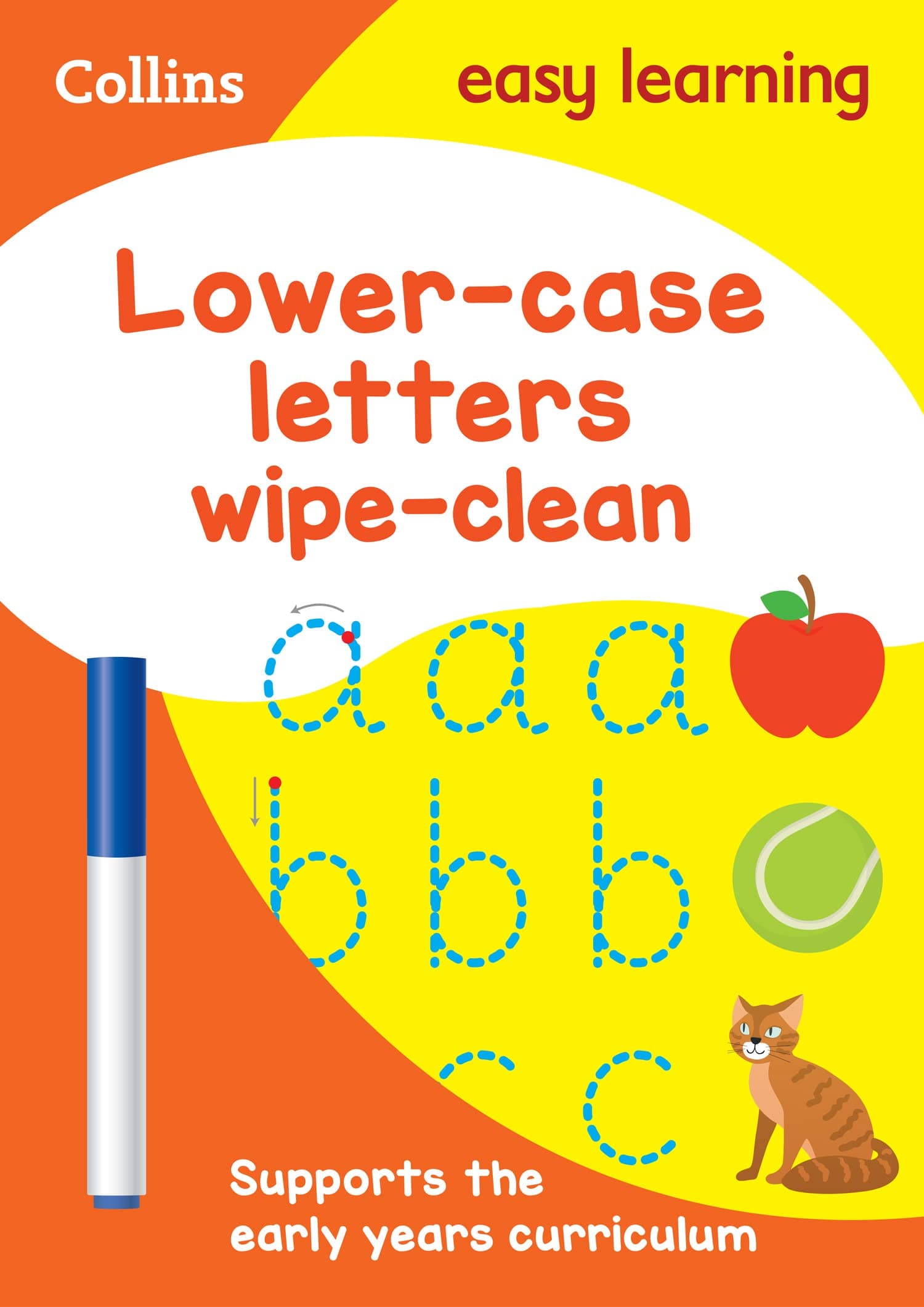 Lower Case Letters Age 3-5 Wipe Clean Activity Book: The ideal home learning resource packed with letter writing practice and early childhood education activities (Collins Easy Learning Preschool)