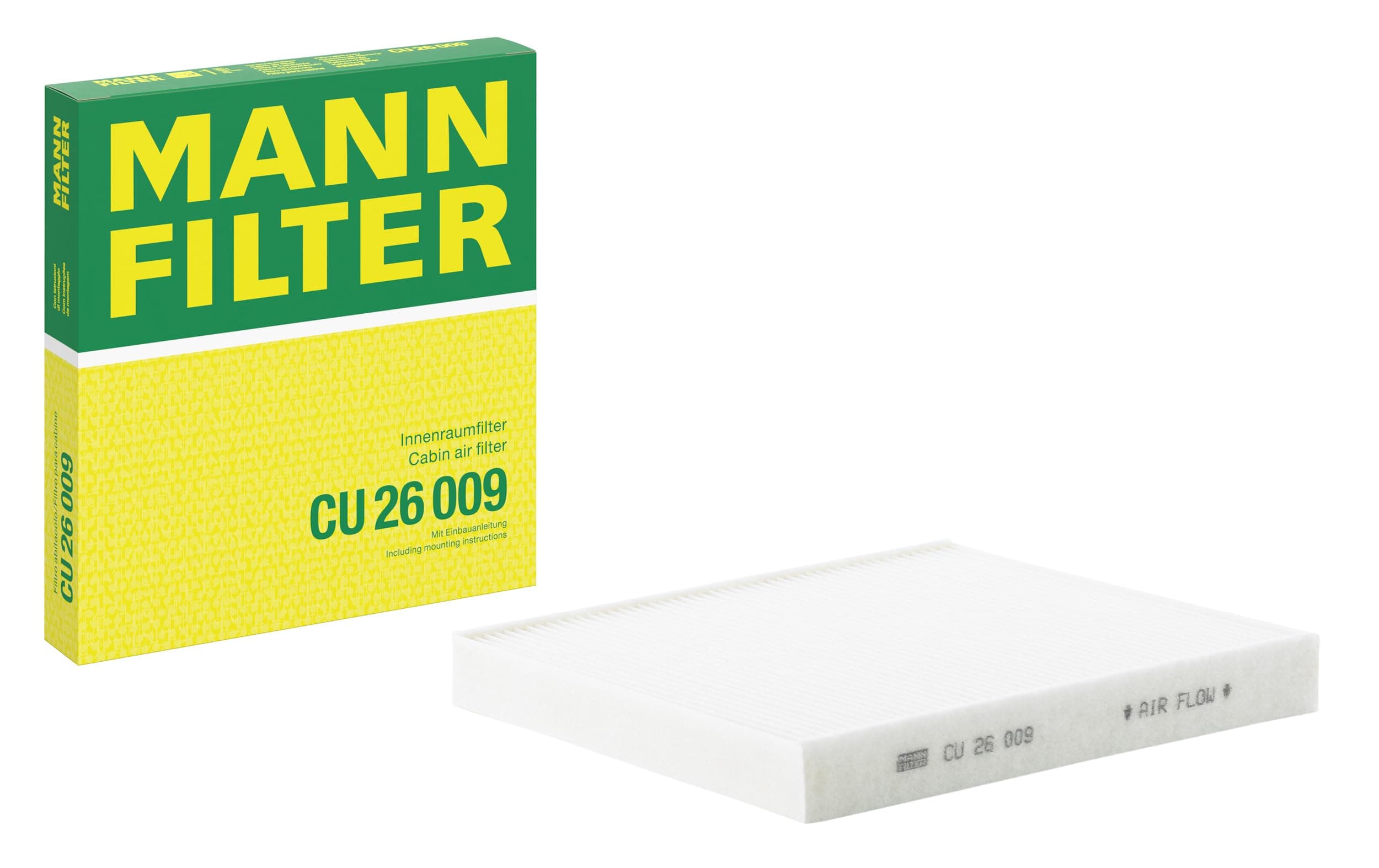MANN-FILTER CU 26 009 Cabin Air Filter - Particulate Filter