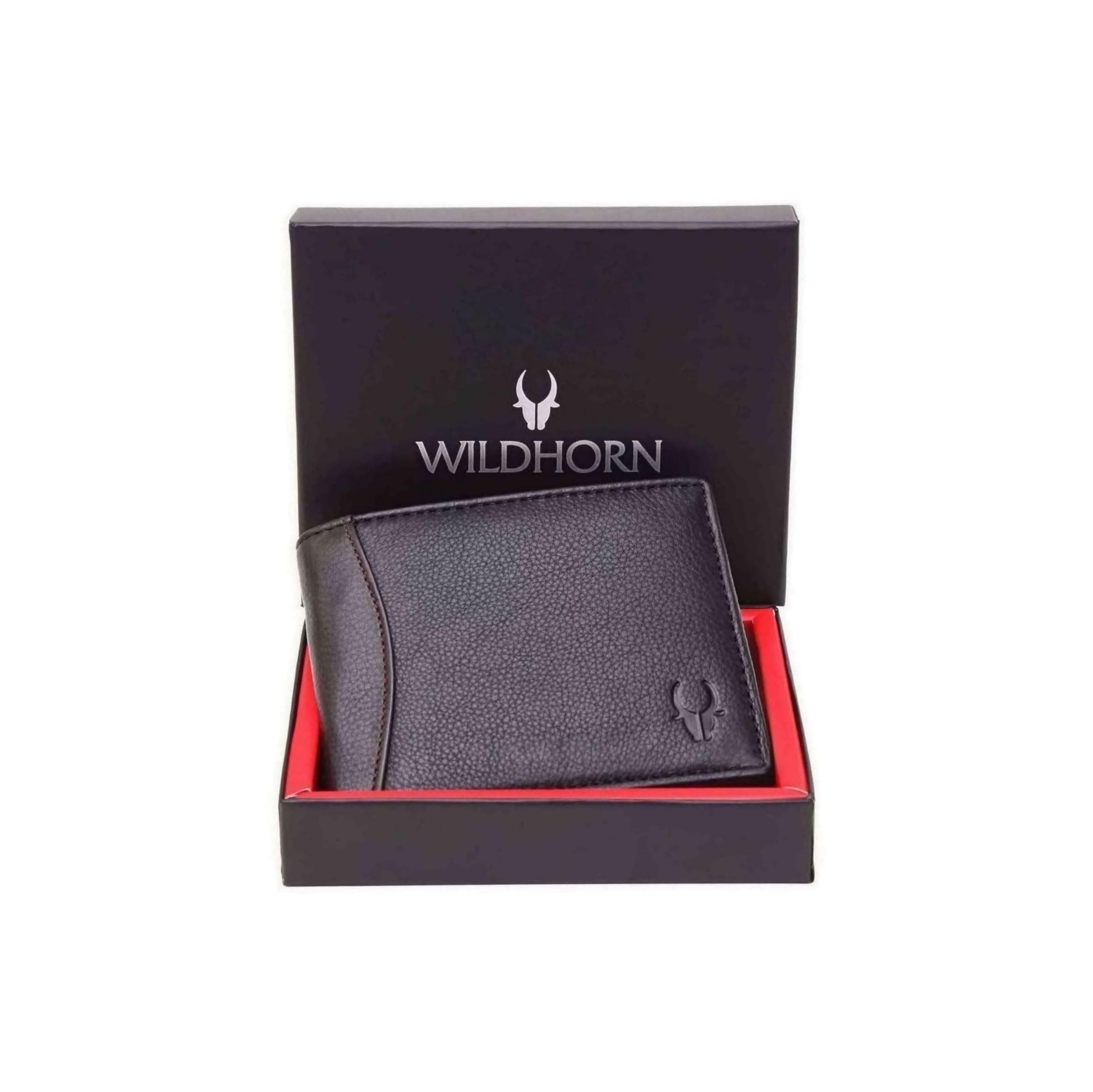 Black Leather Wallet for Men
