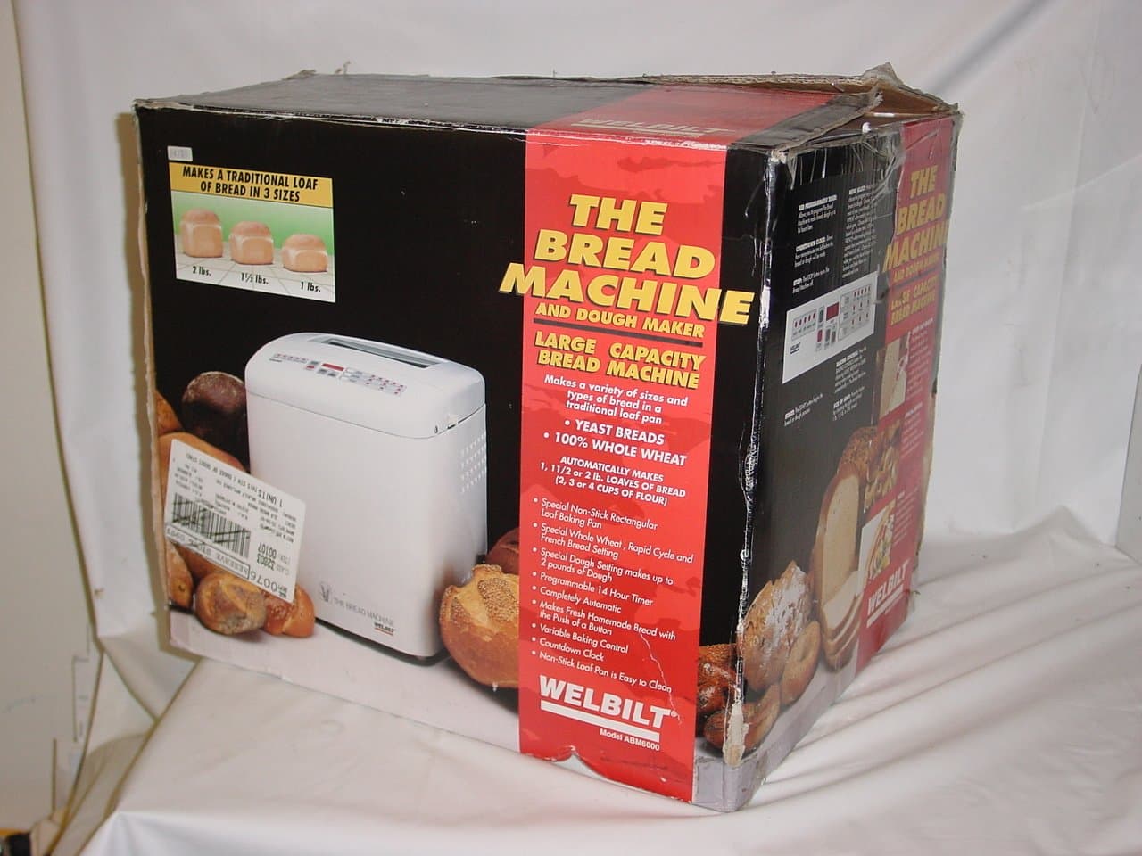 WELBILT ABM6000 the BREAD MACHINE with DOUGH MAKER Large Capacity in 3x Sizes