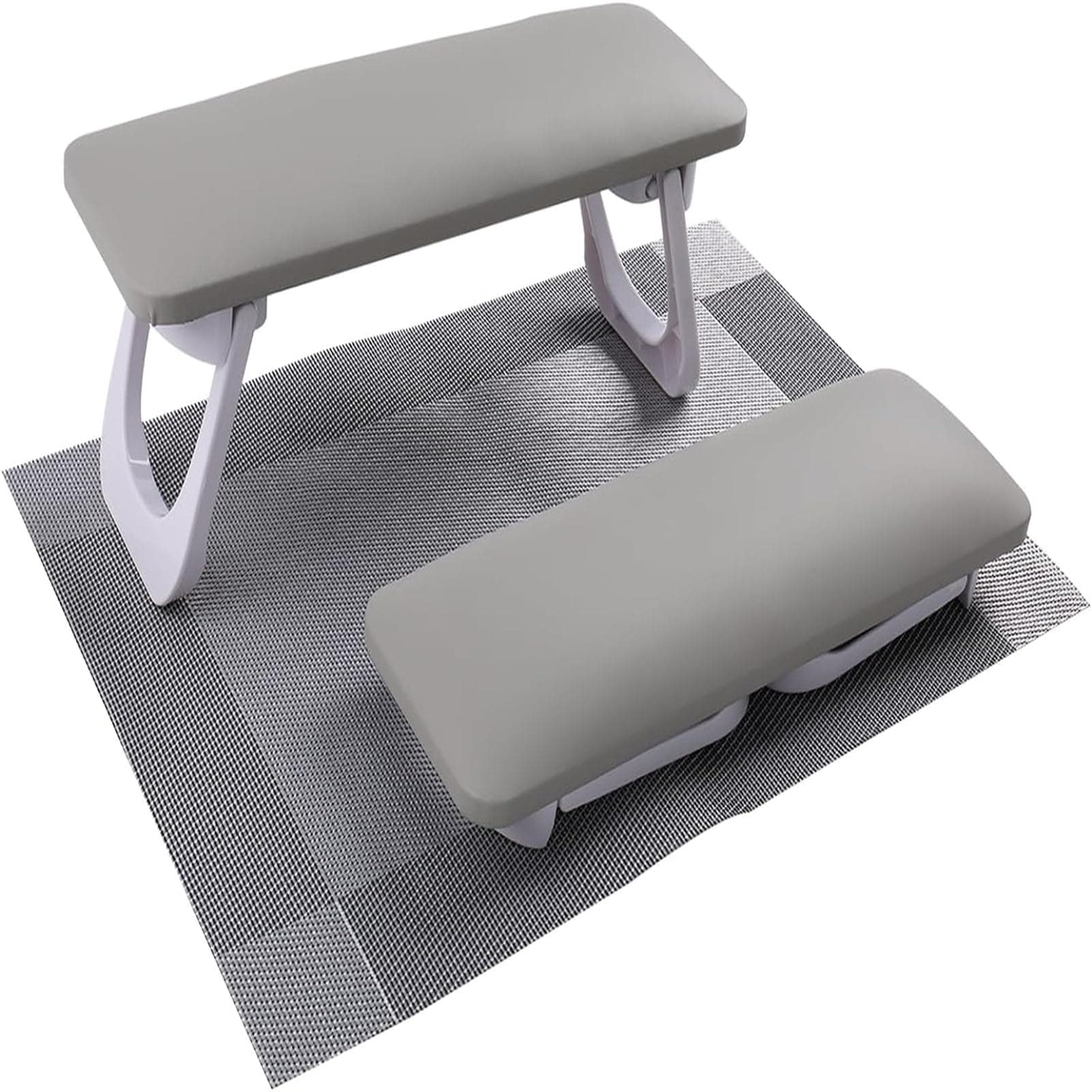 YHOME Arm Rest for Nails Tech, Foldable Pu Leather Hand Rest for Nails Tech,Nail Hand Rest with PVC Table Mat,Soft Hand Rest for Acrylic Nail Hand Pillow for Manicure Salon Use Nail Tool