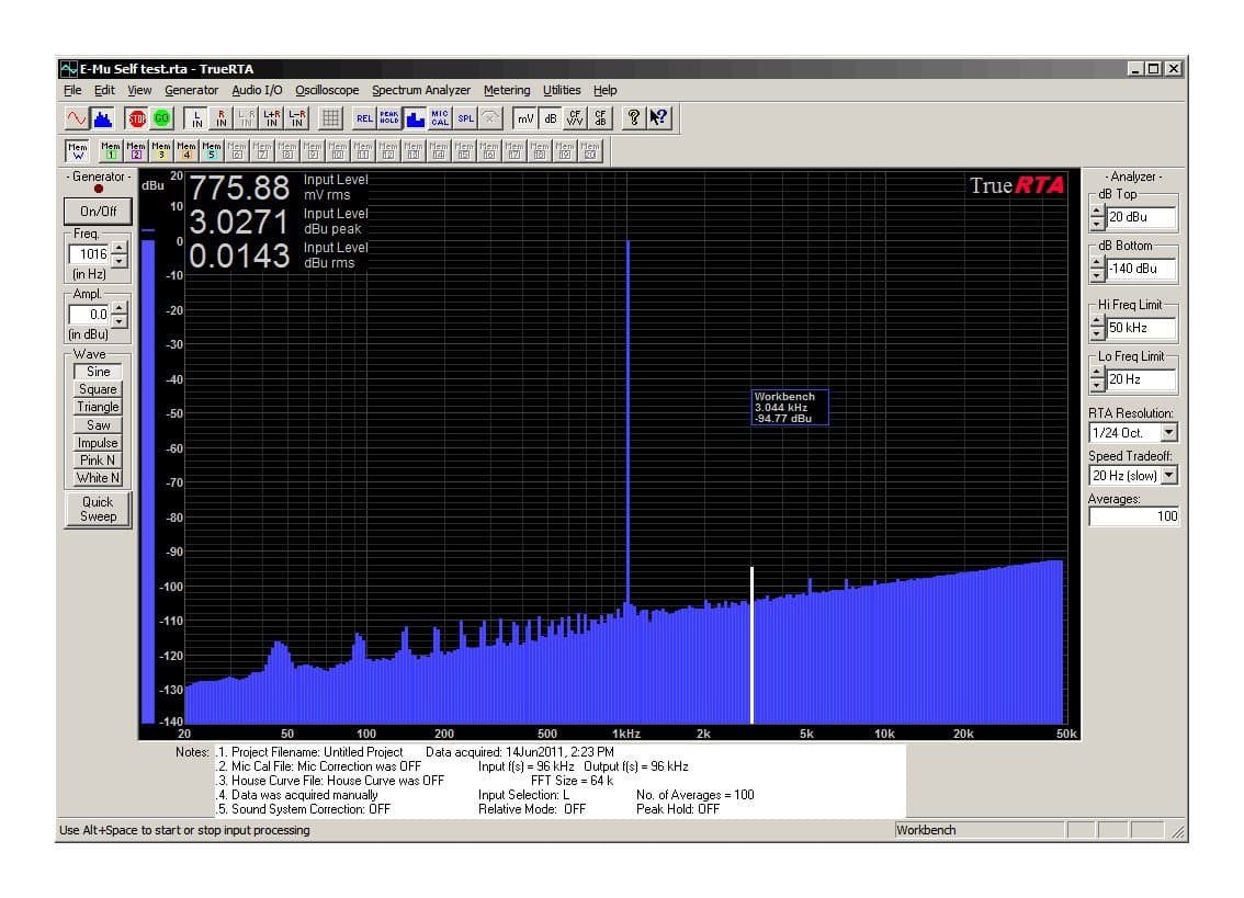 TrueRTA Audio Spectrum Analyzer for Windows PCs, Level 4 Registration Code, Single User License