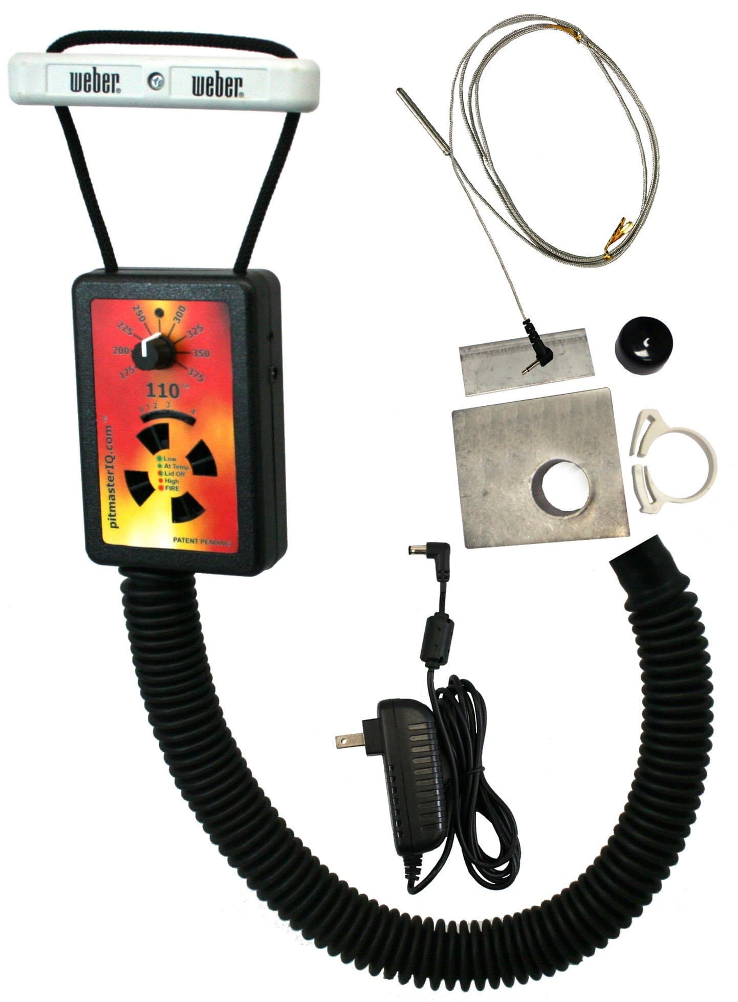 Sponsored Ad - IQ110 BBQ Temperature Regulator Kit with Large Adjustable Kamado Pit Adapter