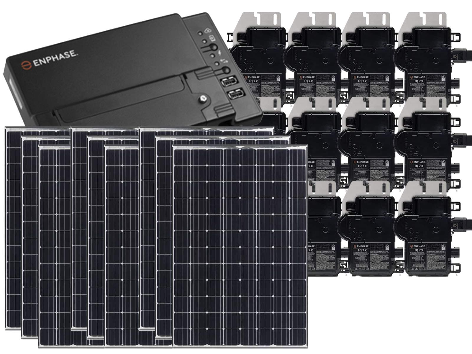 High Efficiency Residential Solar Panel Grid-Tied System | Panasonic HIT 335W Solar PV Panels w/Enphase Microinverter System + IQ Envoy & Consumption Monitoring (10kW)