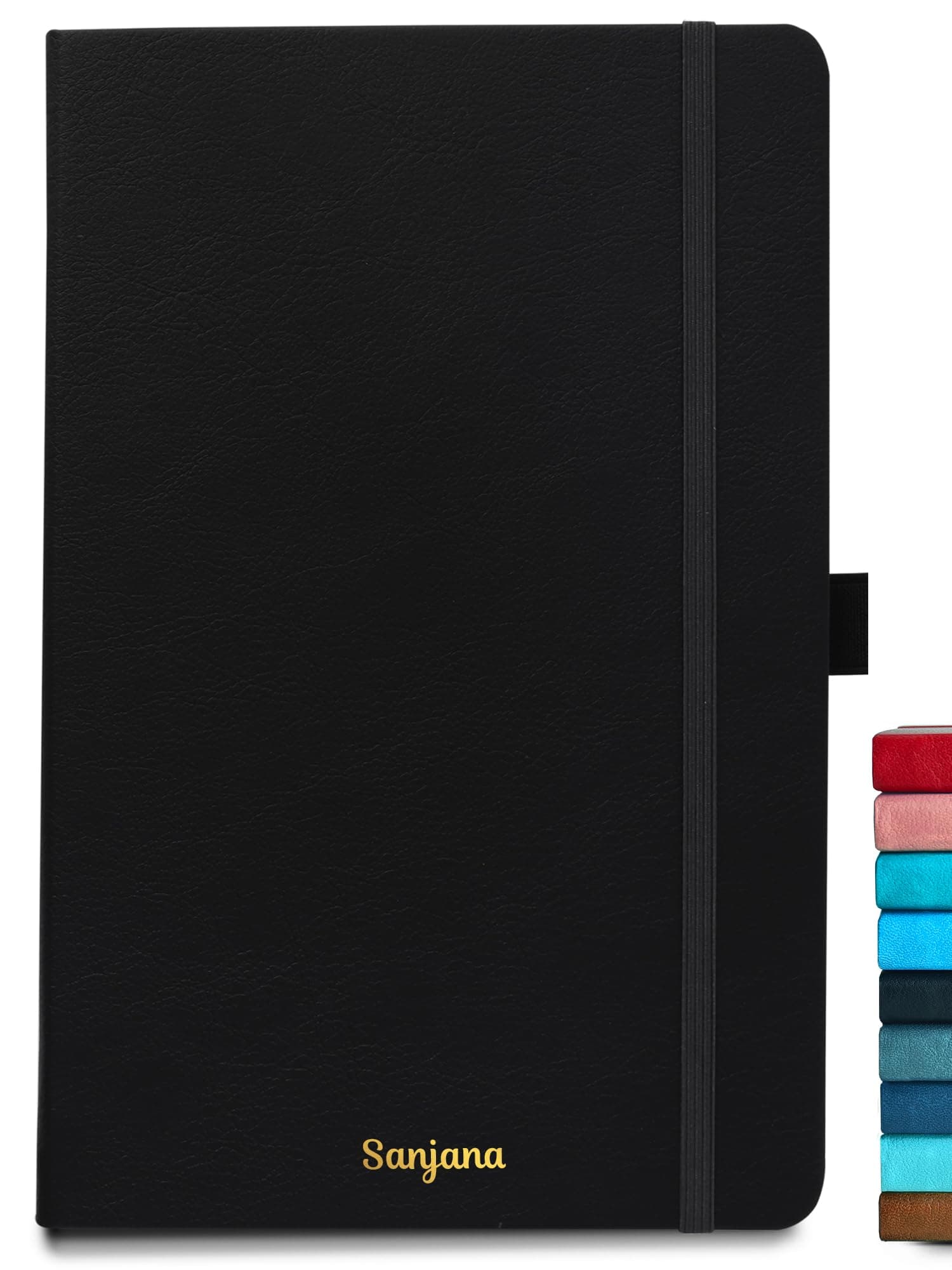 Sponsored Ad - Doodle Personalized A5 Executive Hard Bound PU leather Notebook Diary for Men Women | Executive Professional Office Diary with Elastic Band, Ribbon Bookmark & Pen Loop | 160 pages of 80 gsm | For Corporate and Personal use - Black