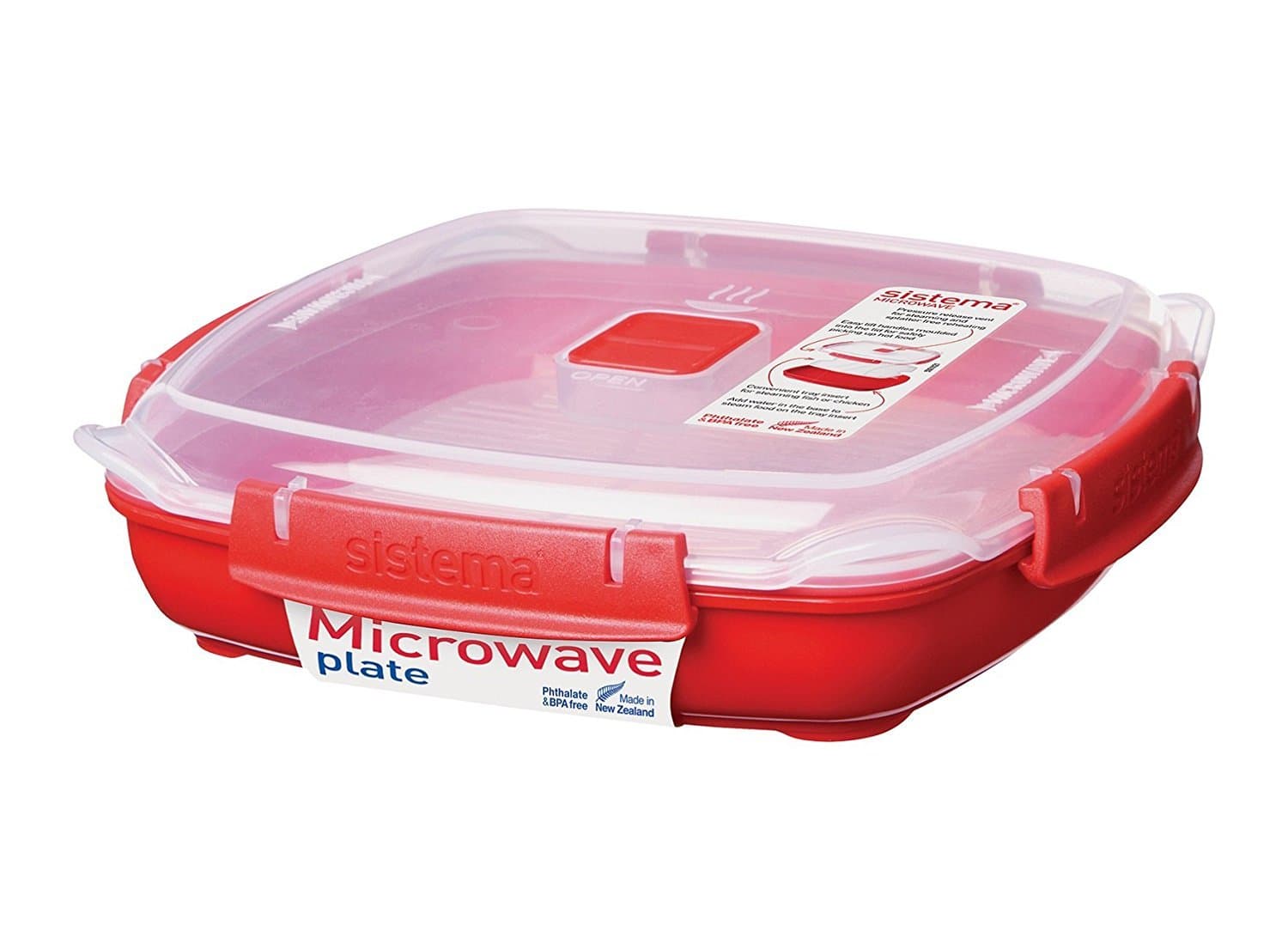SistemaMicrowave Plate, 880 ml Capacity