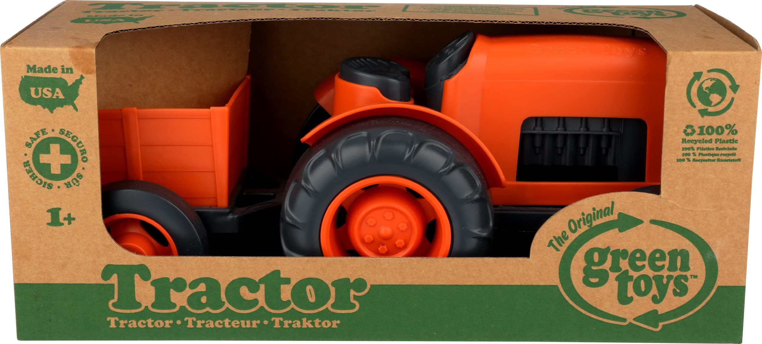 Green Toys Tractor Vehicle, Orange
