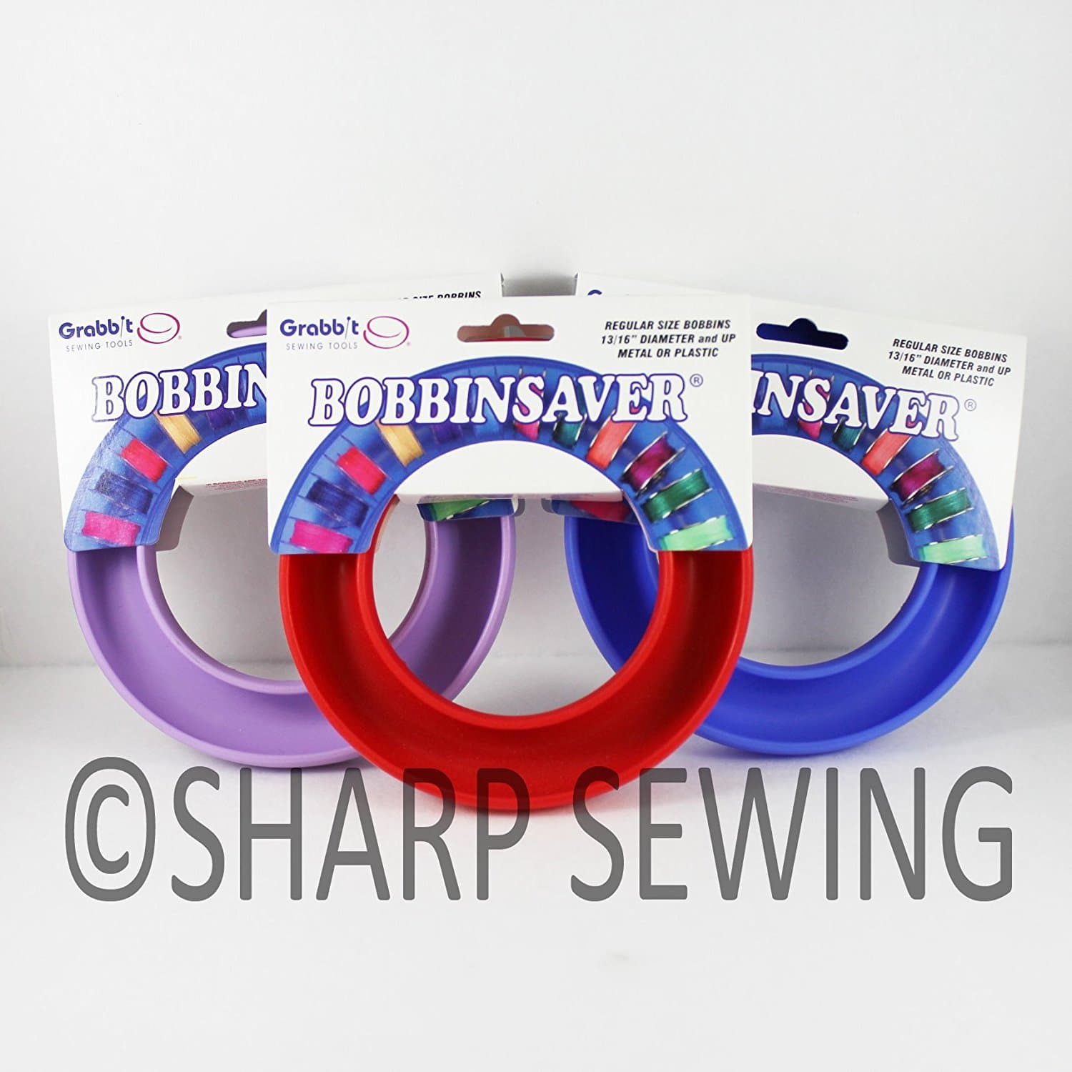 GRABBIT BOBBINSAVER COMBO PACK - 3 BOBBIN HOLDERS