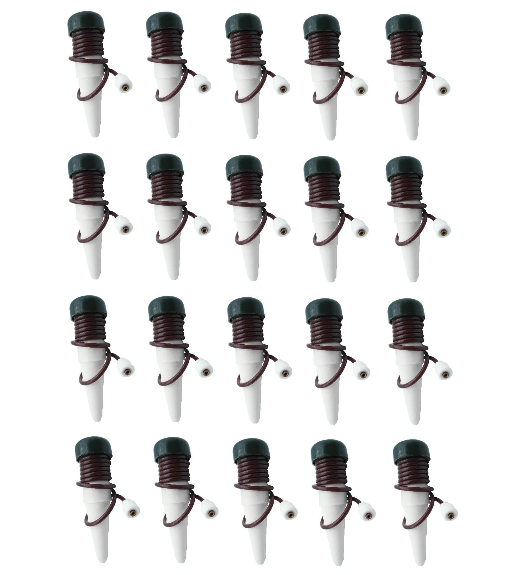 INNOLIFE Automatic Plant Watering System Devices, Slow Release Ceramic Material Feeder for Vacation Plant Self Watering Kit for Outdoor & Indoor Use (20)