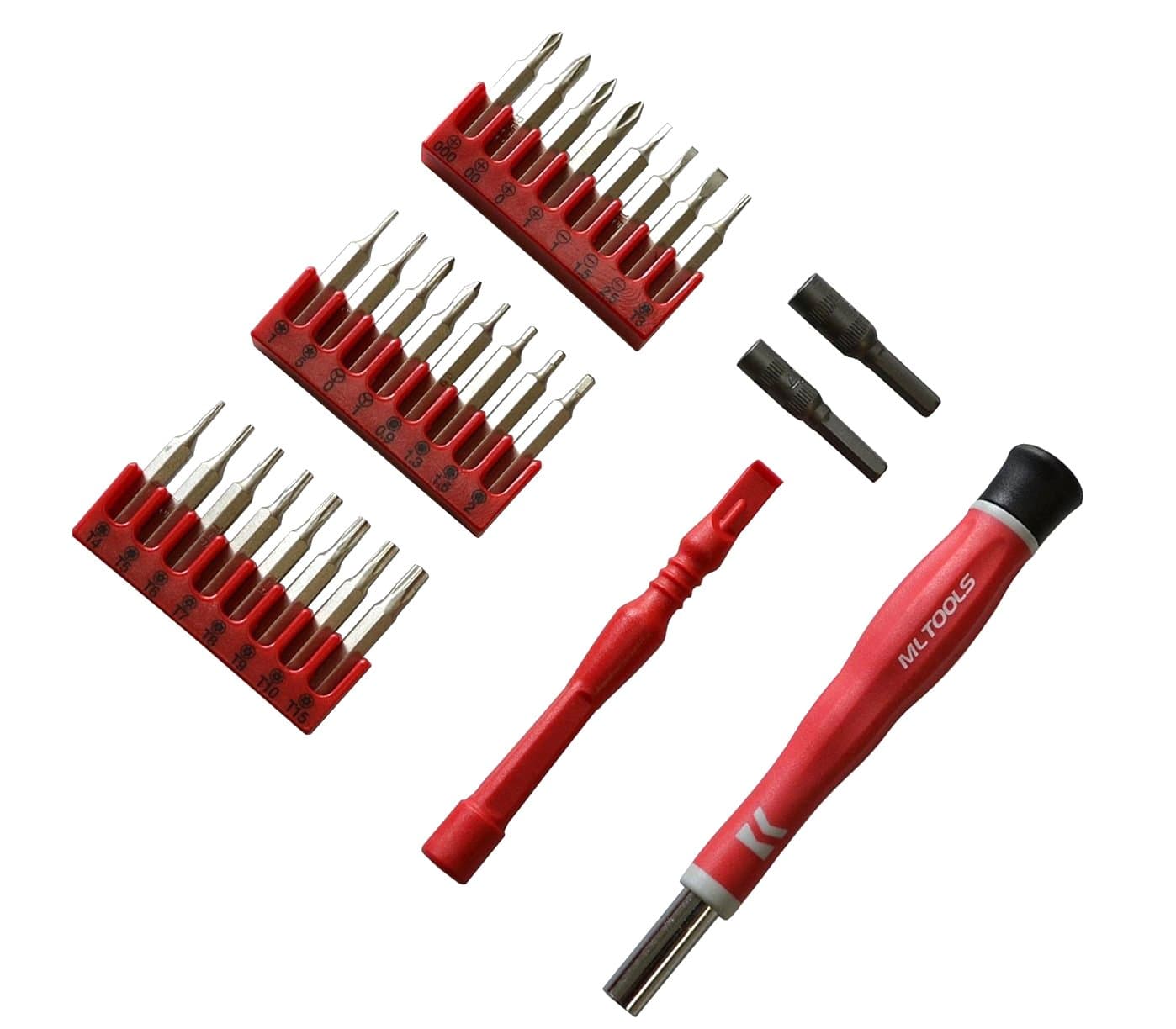 MLTOOLSProfessional 28 in 1 Precision Multi-Magnetic-Bit Screwdriver Set PS8008