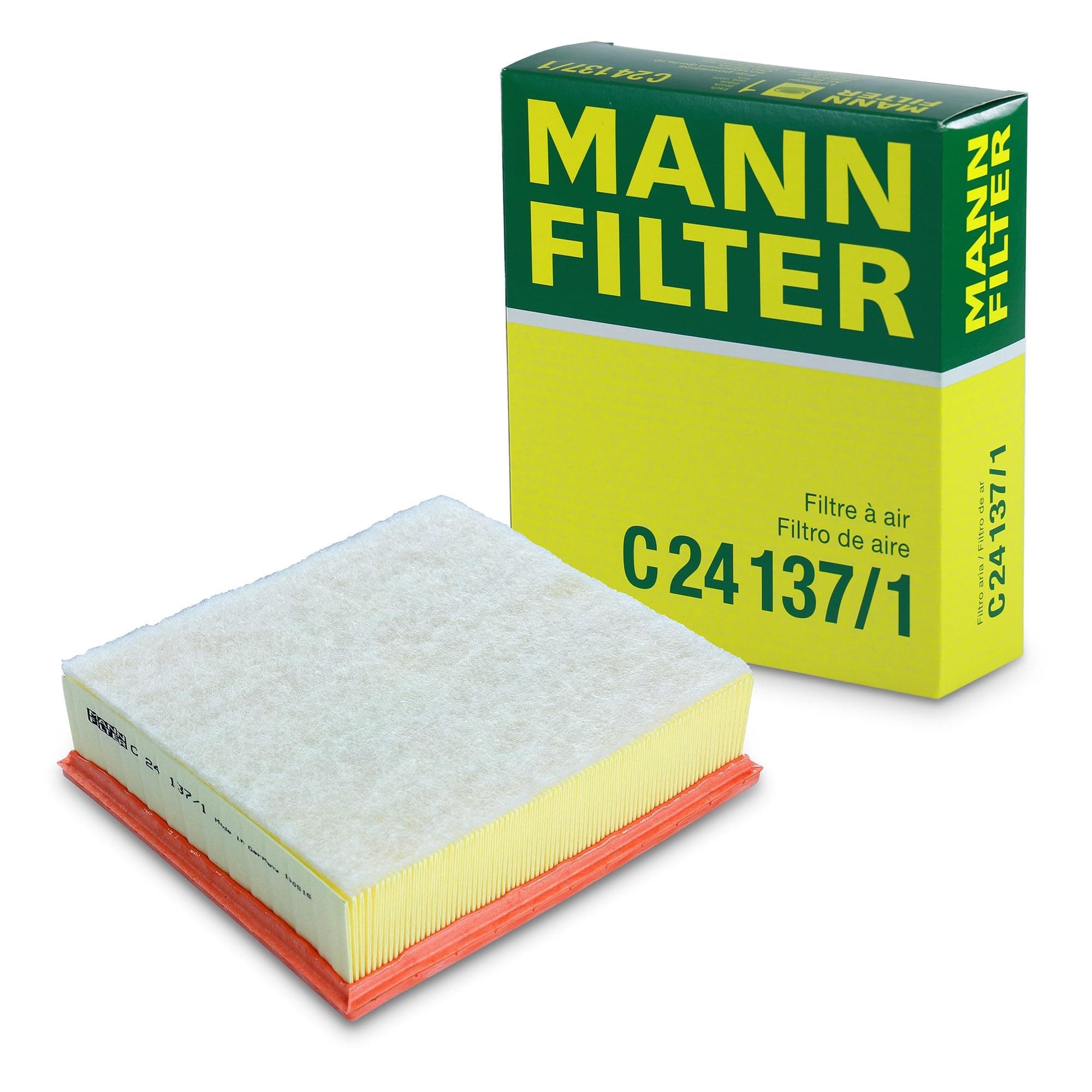 Mann Filter C 24 137/1 Engine Air Filter Replacement Compatible With Various Volvo Vehicles