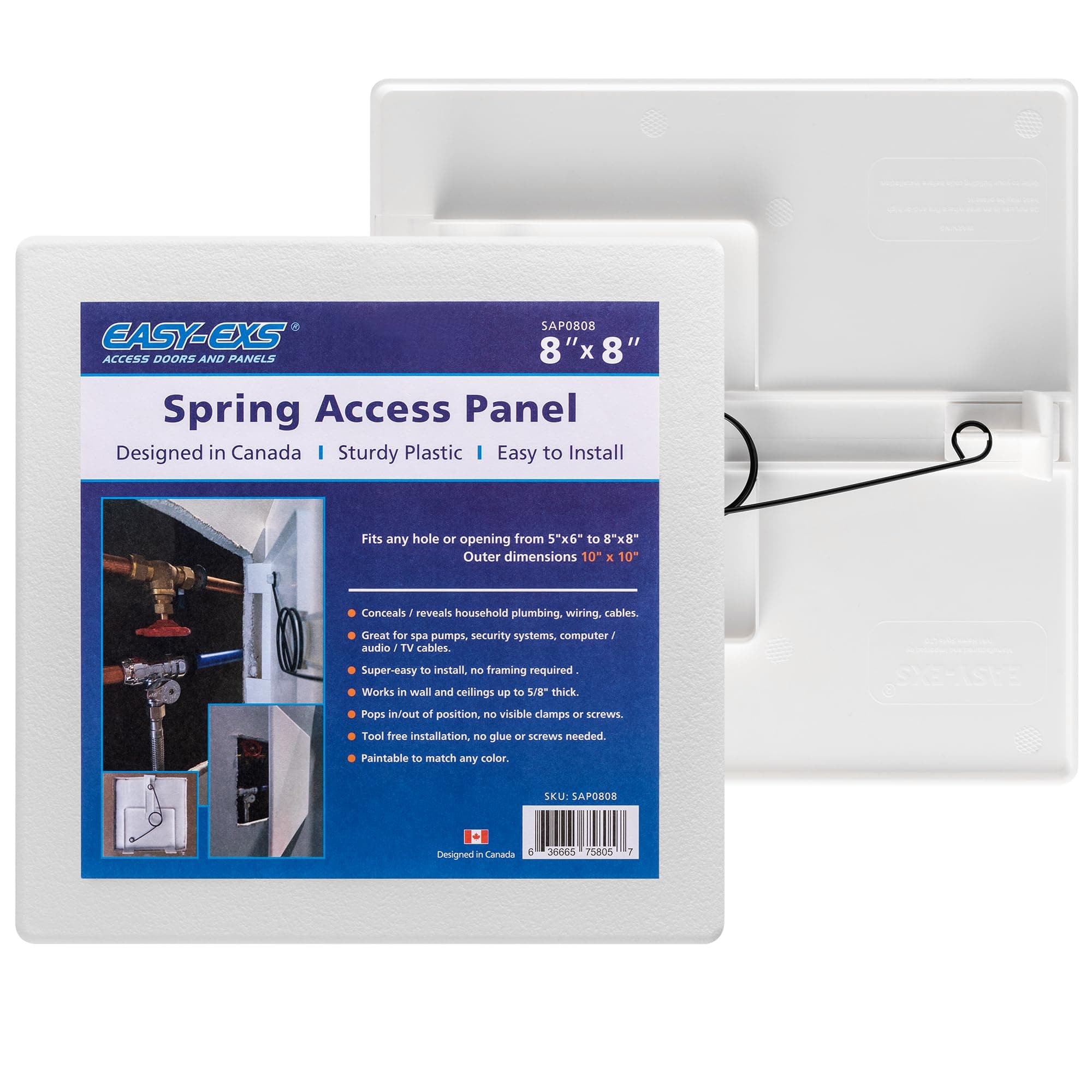 Spring Access Panel 6"6 to 8"x8 (10x10 outside)