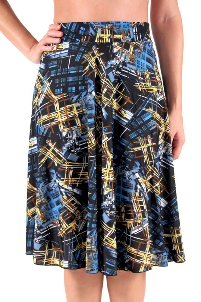 Casual Skirt with Splash Design