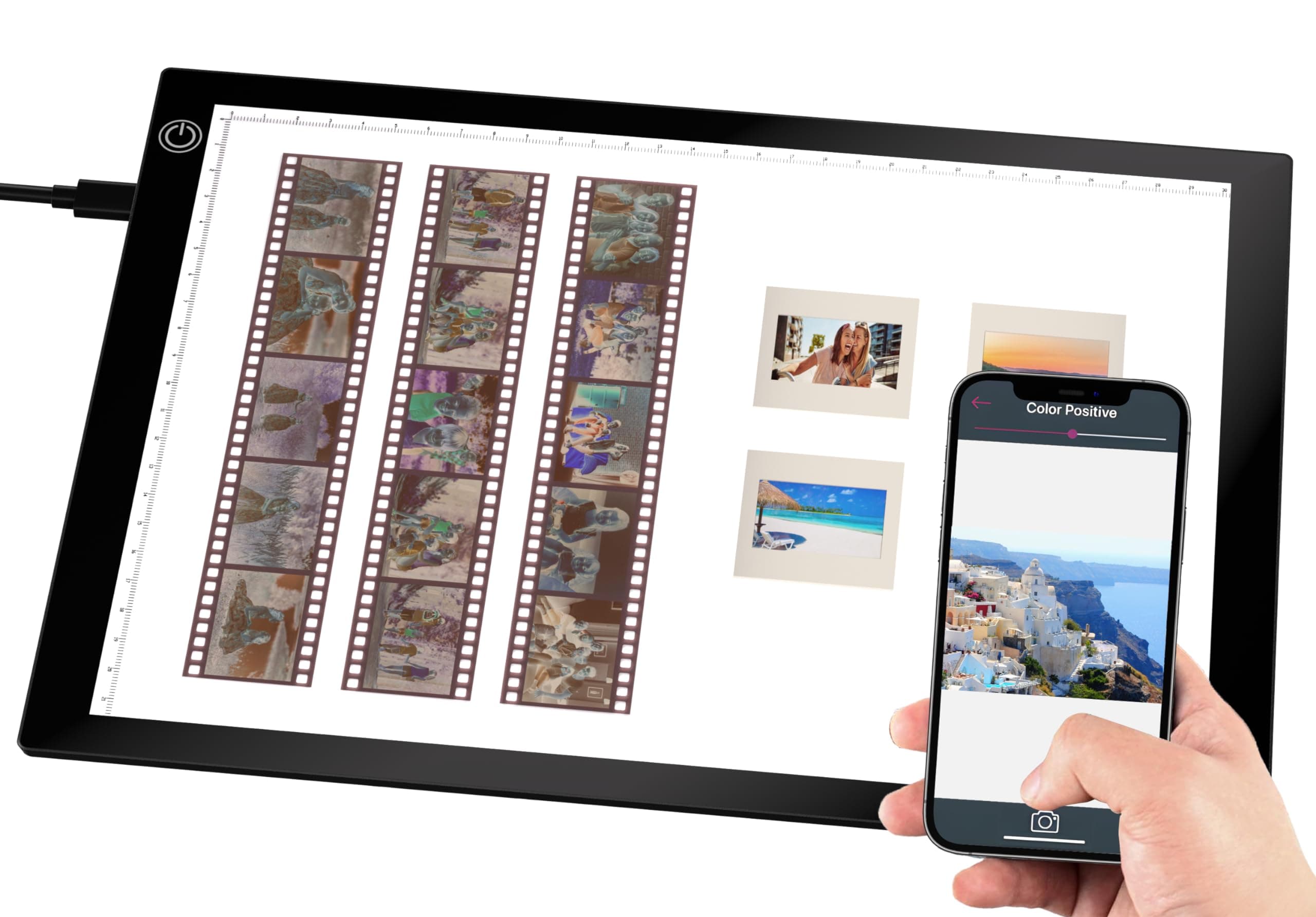 Slide Viewer Light Box, Ultra-Thin A4 USB Powered Light Scanner for Photo Slide and Film Negative Scanning, Christmas Gift, Tattoo Drawing, Artist Sketching