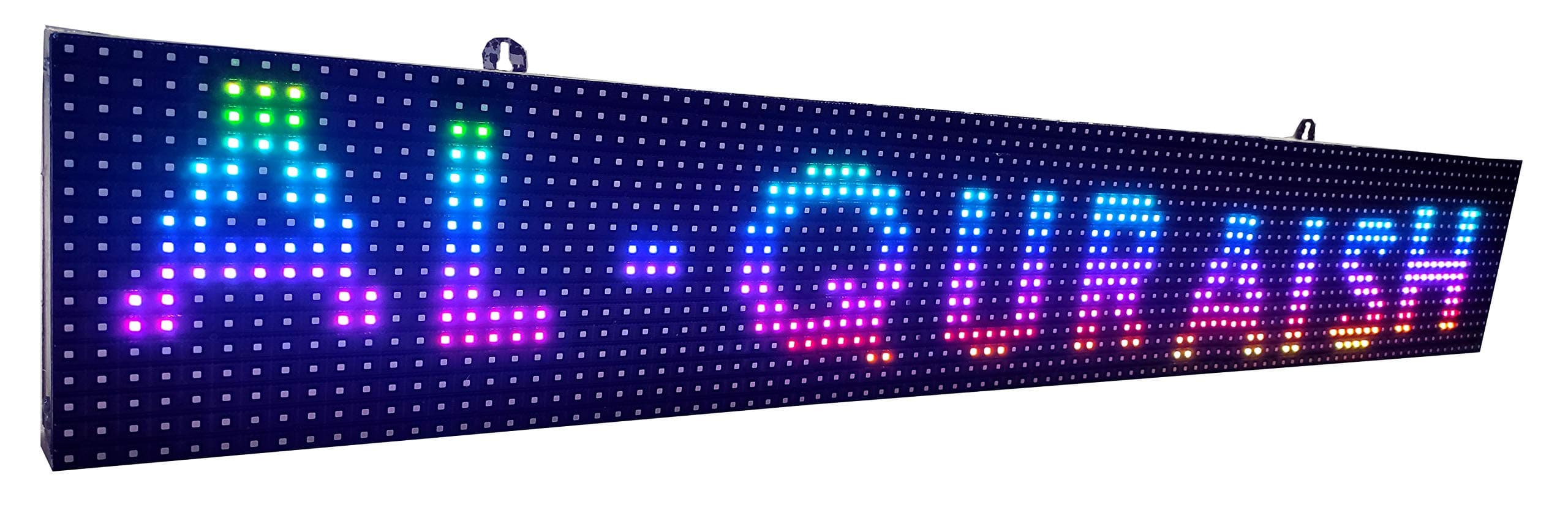 AL-QURAISH P10 Led Running/Scrolling Programable Text Message Display Board WI-FI (RGB, 7 INCH. × 37 INCH.)