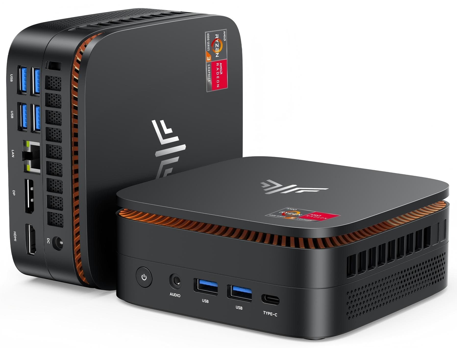 KAMRUI Pinova P1 Mini PC, W-11 Pro AMD Ryzen 4300U(Beat 10110U/N150/N95 up to 3.7GHz), 16GB RAM 512GB SSD Mini Desktop Computer Support 4K HDMI+DP+Type-C/WiFi/BT for Business Home Office Mini pc