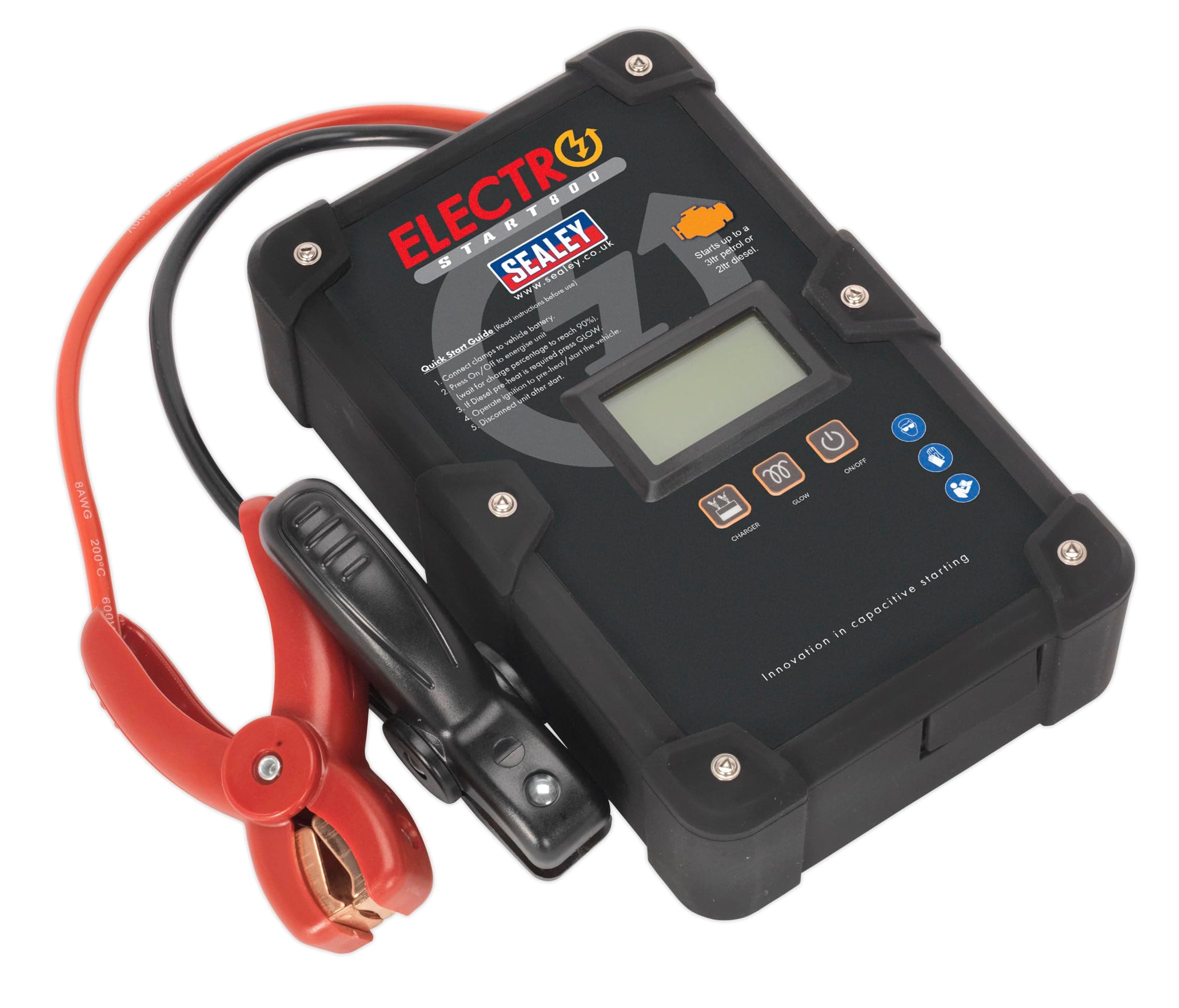 Sealey E/Start800 Electrostart Batteryless Power Start 800A 12V