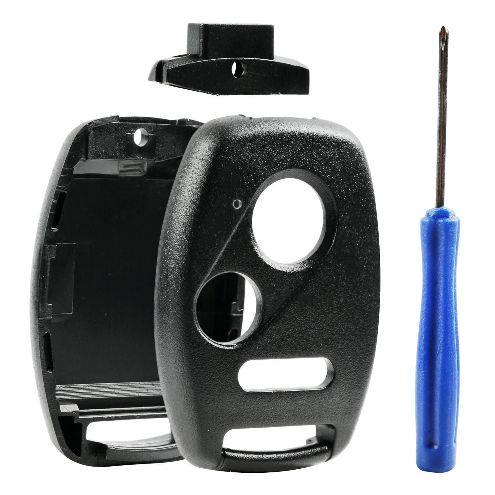 CUTTING NOT REQUIRED - Key Fob Keyless Entry Remote Shell Case & Pad fits Honda Accord/Civic/CR-V/Fit/Odyssey/Pilot/Ridgeline/CR-Z