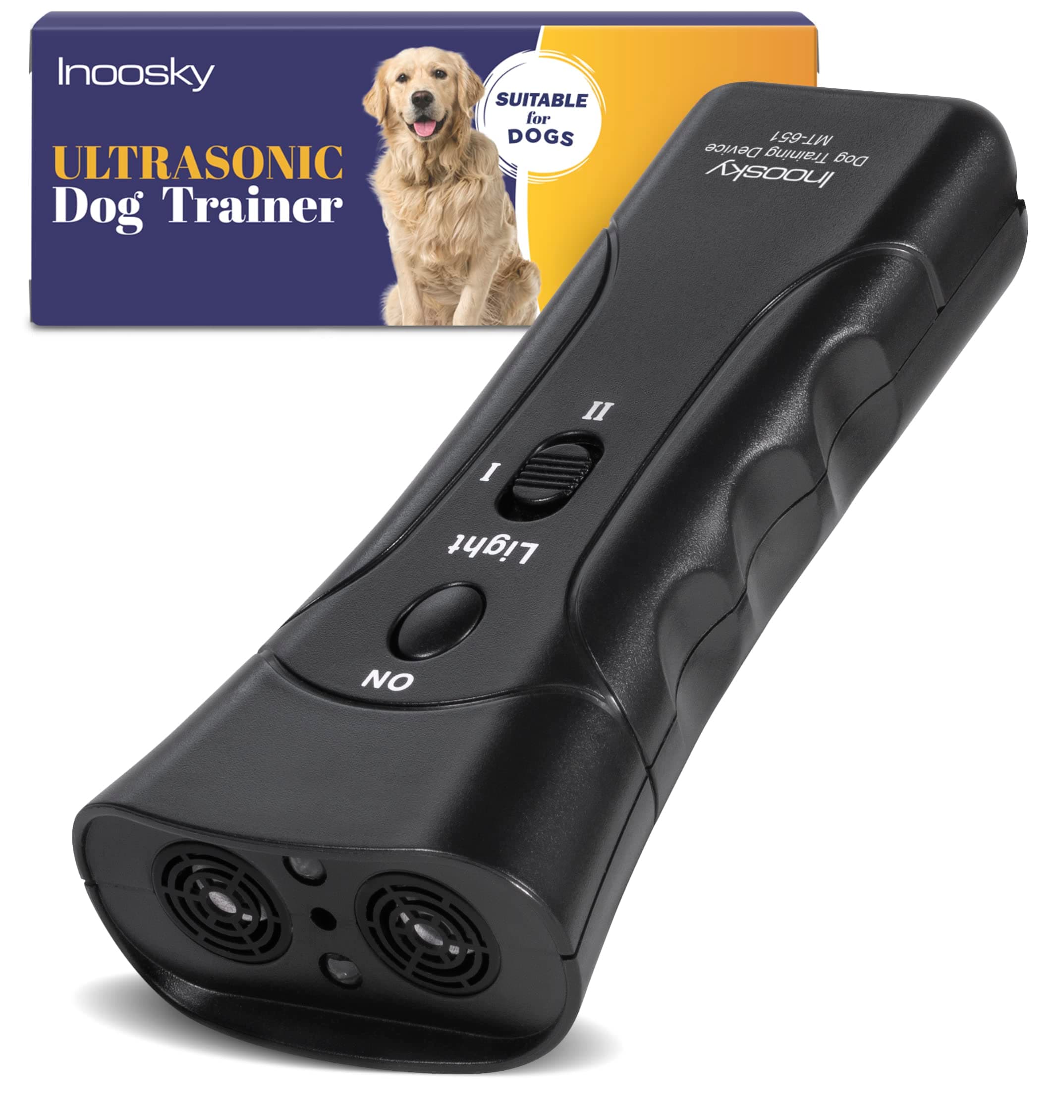 Ultrasonic Dog Training-Bark Control Device for Small Medium and Large Dogs, Deterrent Devices- Anti Barking Device up to 16.4 feet Range-Safe for Human & Dogs (Black)