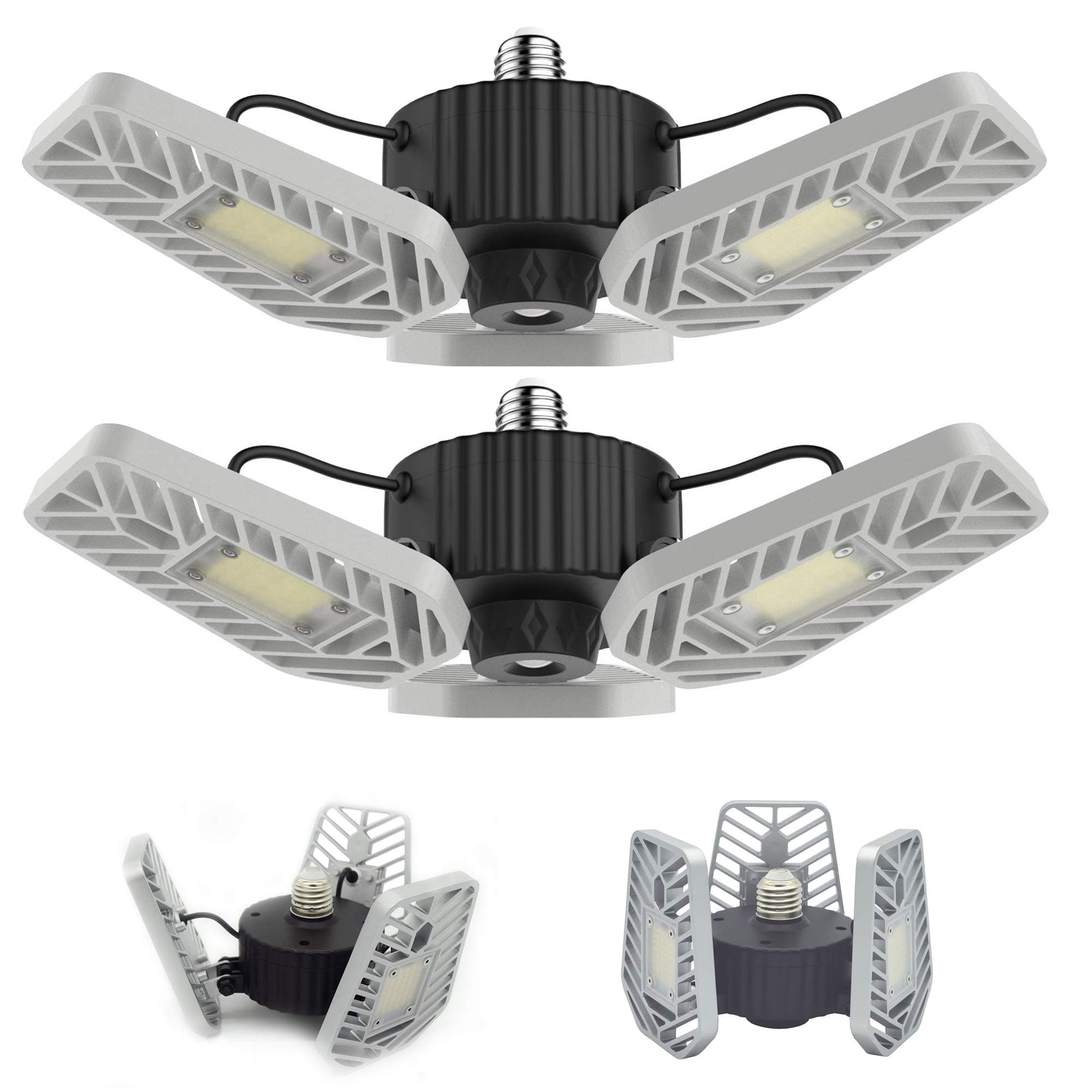 60W LED Garage Light 2-pack