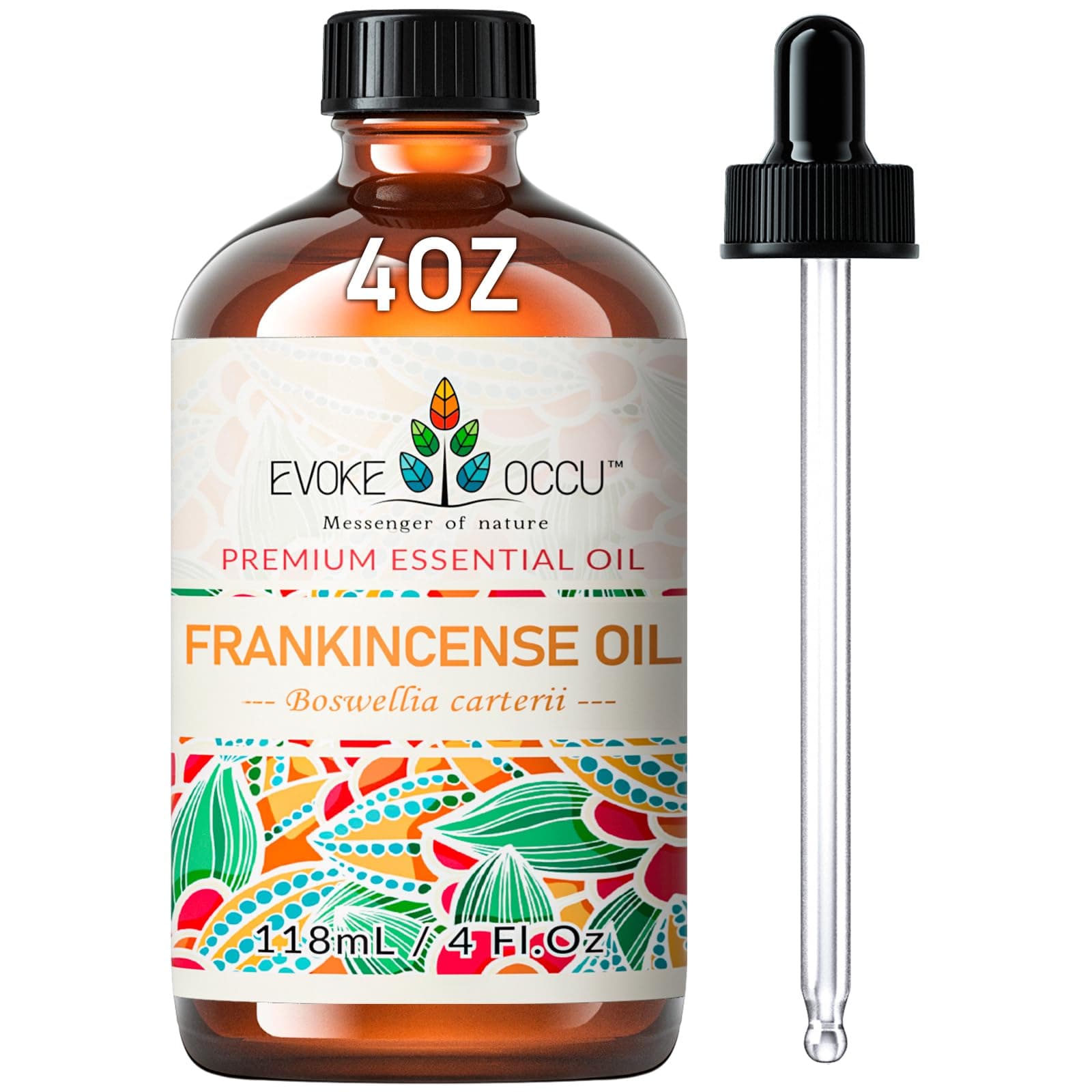 EVOKE OCCU Frankincense Essential Oil for Discomfort Relief, Skin Care, Reduces Redness & Swelling- 4 Fl Oz