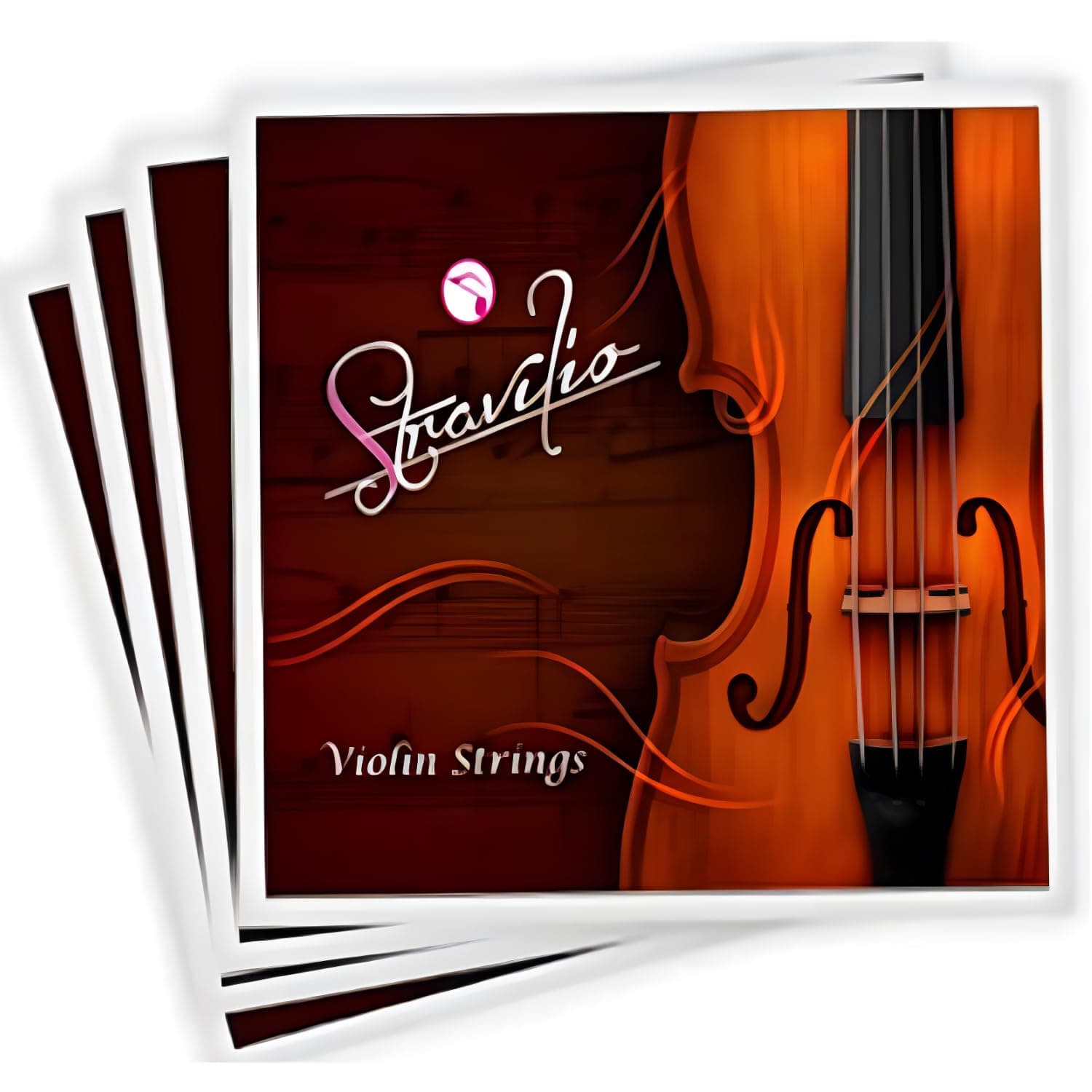 Bronze Violin Strings Full Set (G-D-A-E) - Violin String with Ball Ends, Compatible with Violin Sizes 1/2 and 1/4, Perfect for Kids