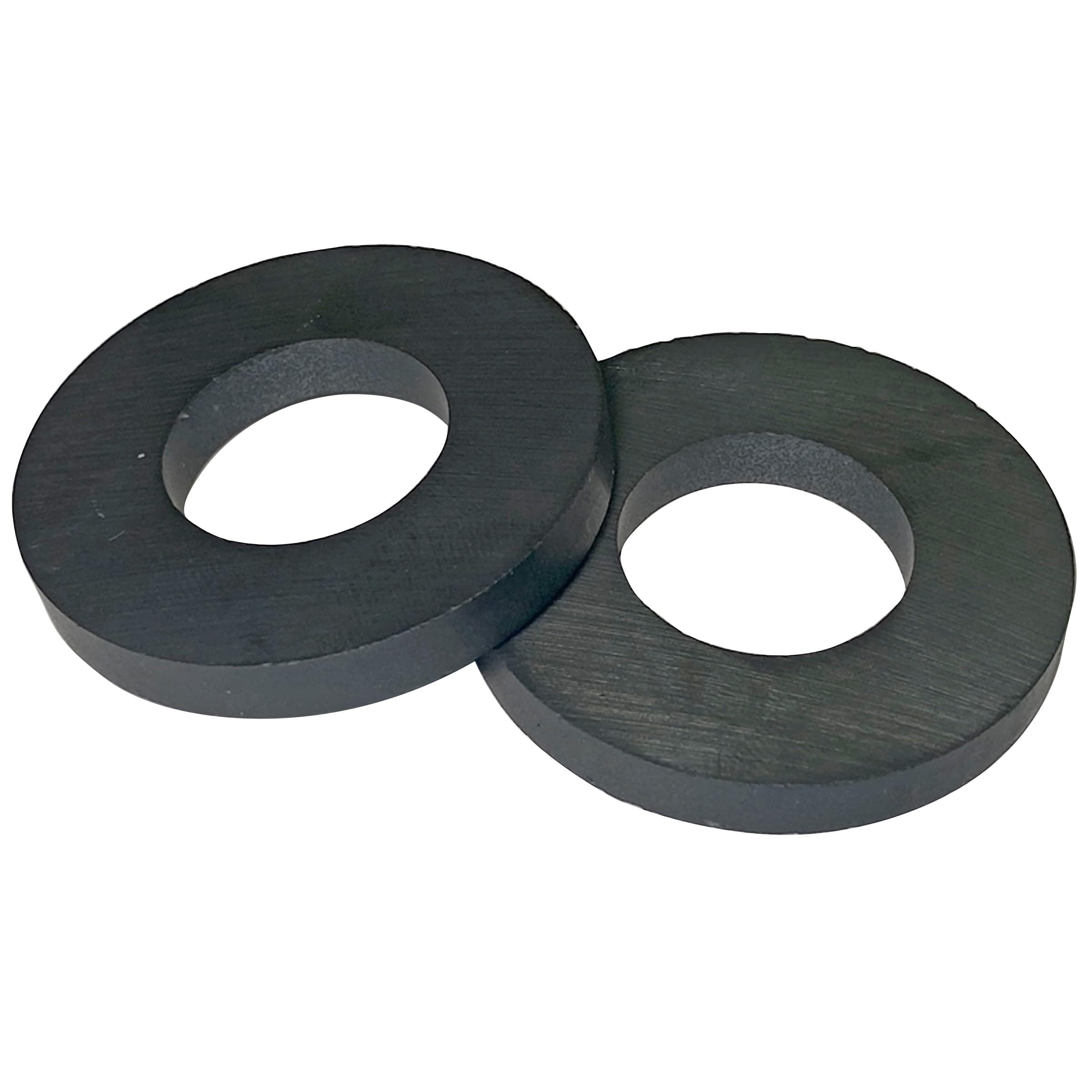 Master Magnetics Ceramic Ring Magnets - 1.75" Outer Diameter, 0.865" Inner Diameter, 0.225" Thick, Pack of 2, 07288