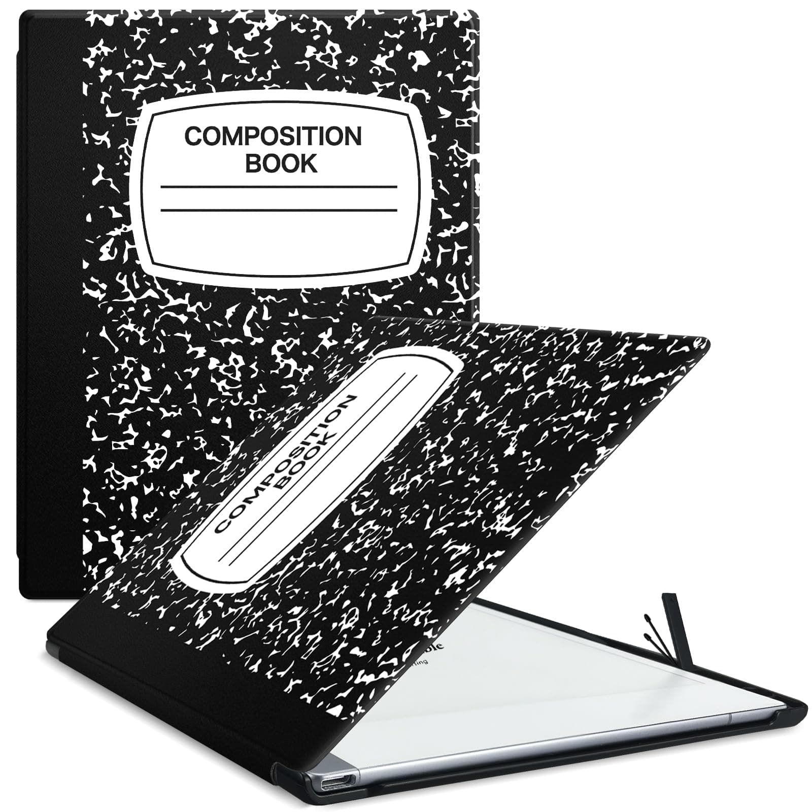 Case for Remarkable 2 Paper Tablet 10.3 Inch 2020, Lightweight and Hard Back Protective Case with Built-in Pen Holder, Comes with Remarkable 2 Pen Tips (Black Notebook)