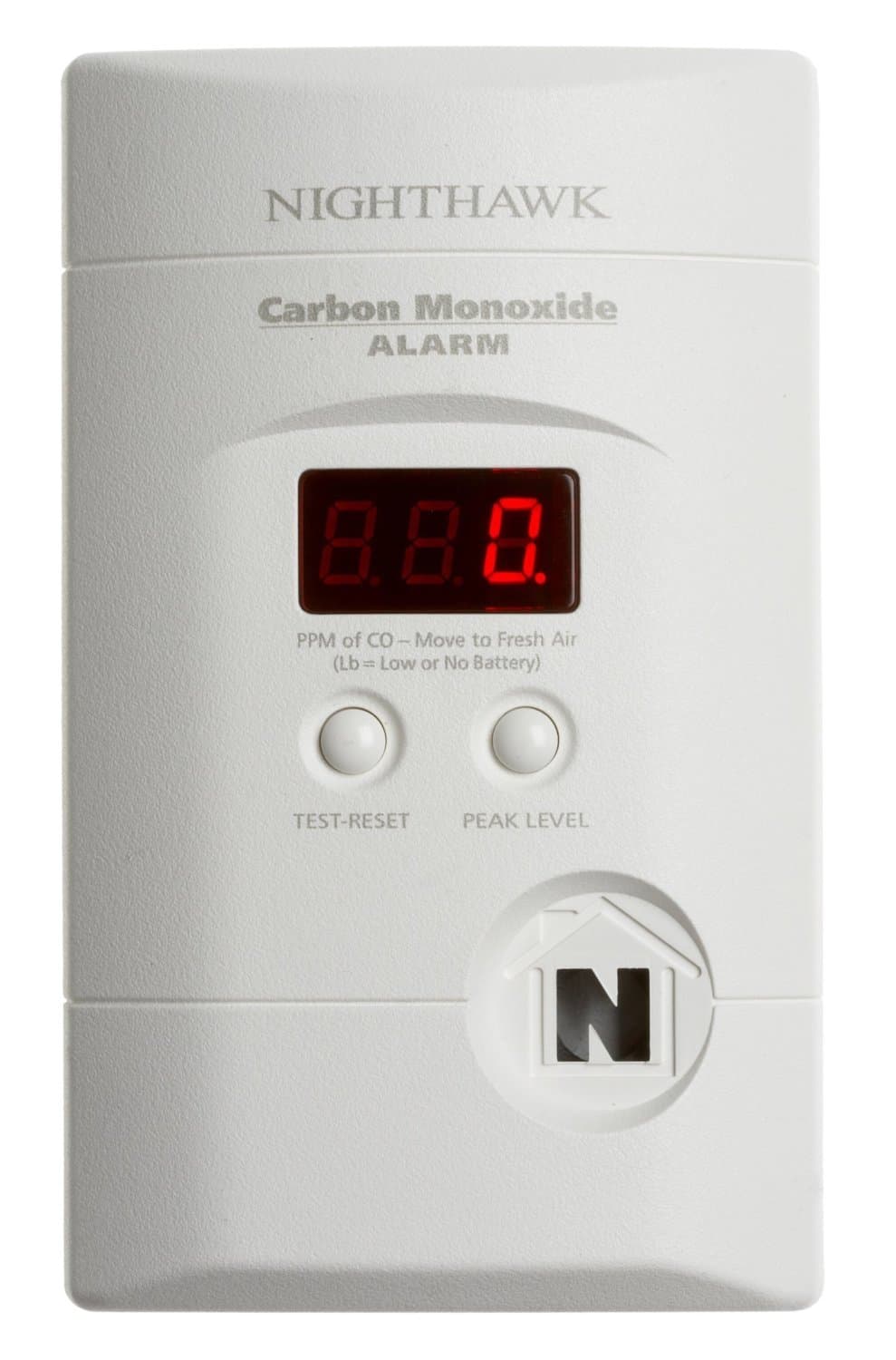 Kidde 4 Pack KN-Copp-3 Nighthawk Plug-in Carbon Monoxide Alarm with Battery Backup and Digital Display, White