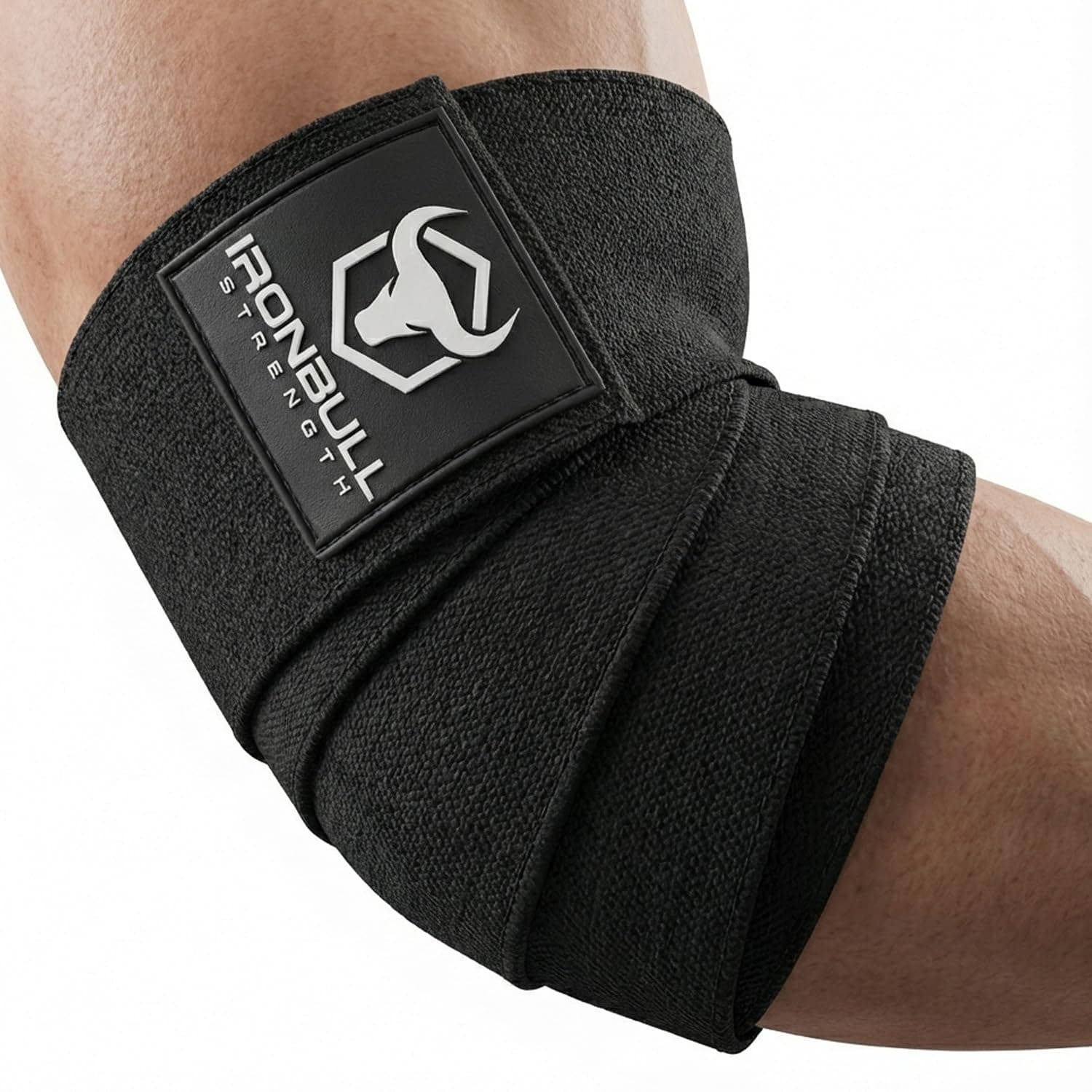 Elbow Wraps for Weightlifting (1 Pair) - 50" Elastic Elbow Braces for Weight Lifting - Elbow Support for Bench Press, Powerlifting, Fitness, & Gym Workout - Gym Elbow Straps Weightlifting - Elbow Compression Strap Brace