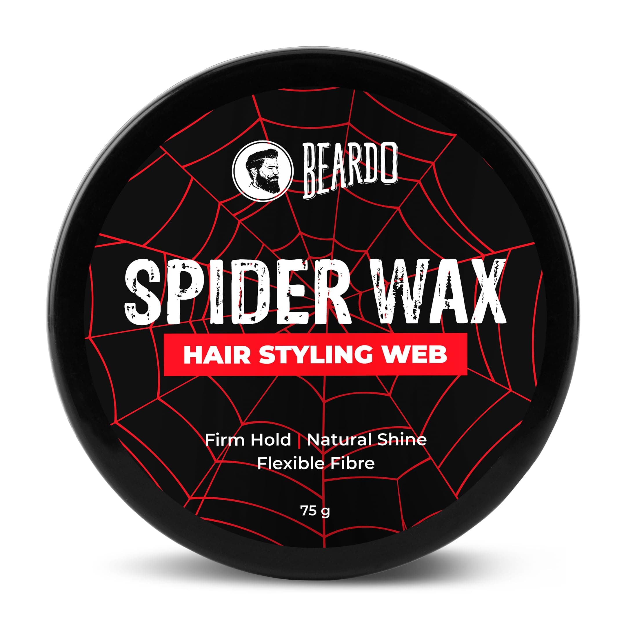Spider Wax Hair Styling Web 75g | Web Effect, Texture, Volume, Sculpting, Flexible Hair Wax | Strong Hold, Natural Shine | Long-lasting Hair Fibre