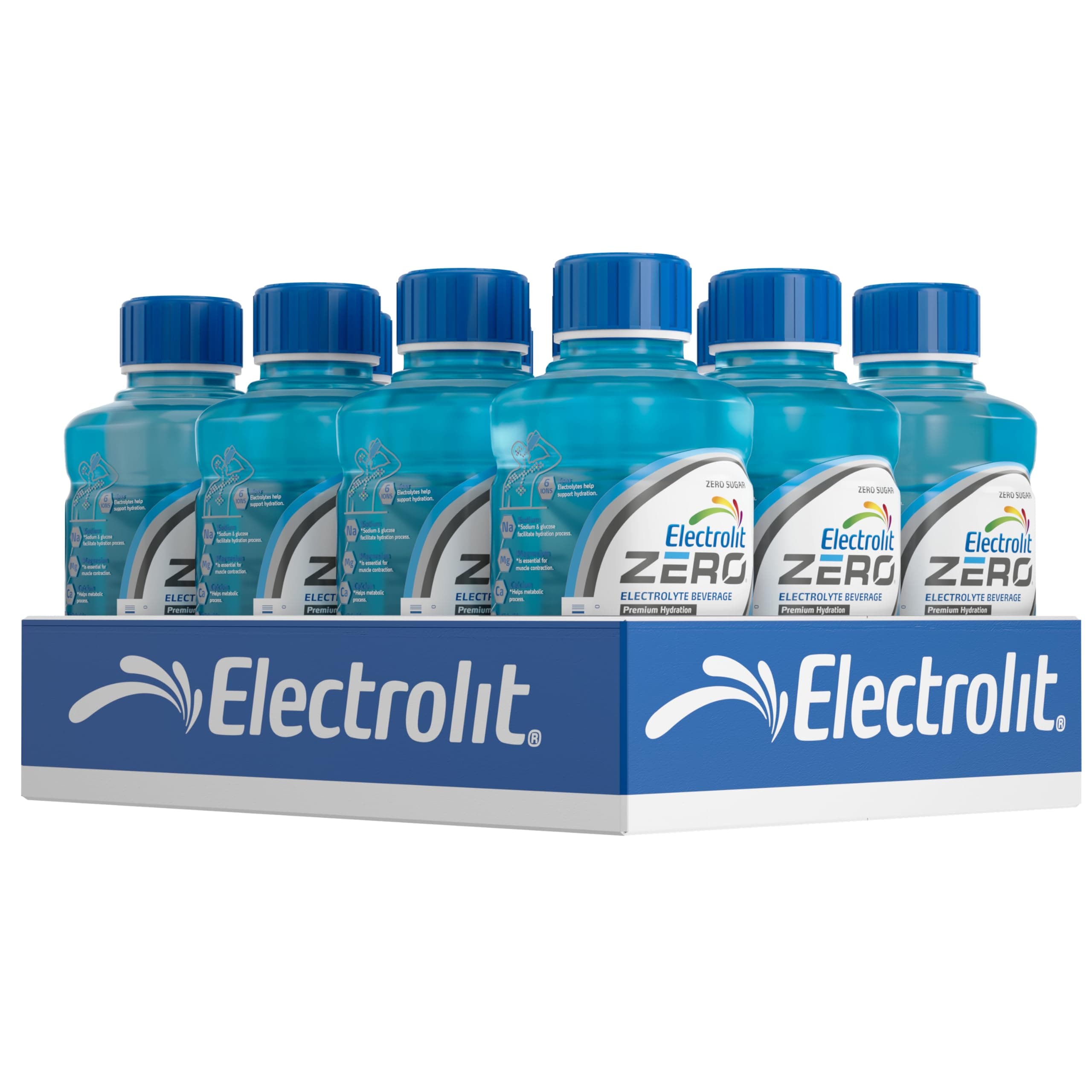 - Zero, Electrolyte Beverage, Blue Raspberry, 21 Fl Oz bottle (Pack of 12)