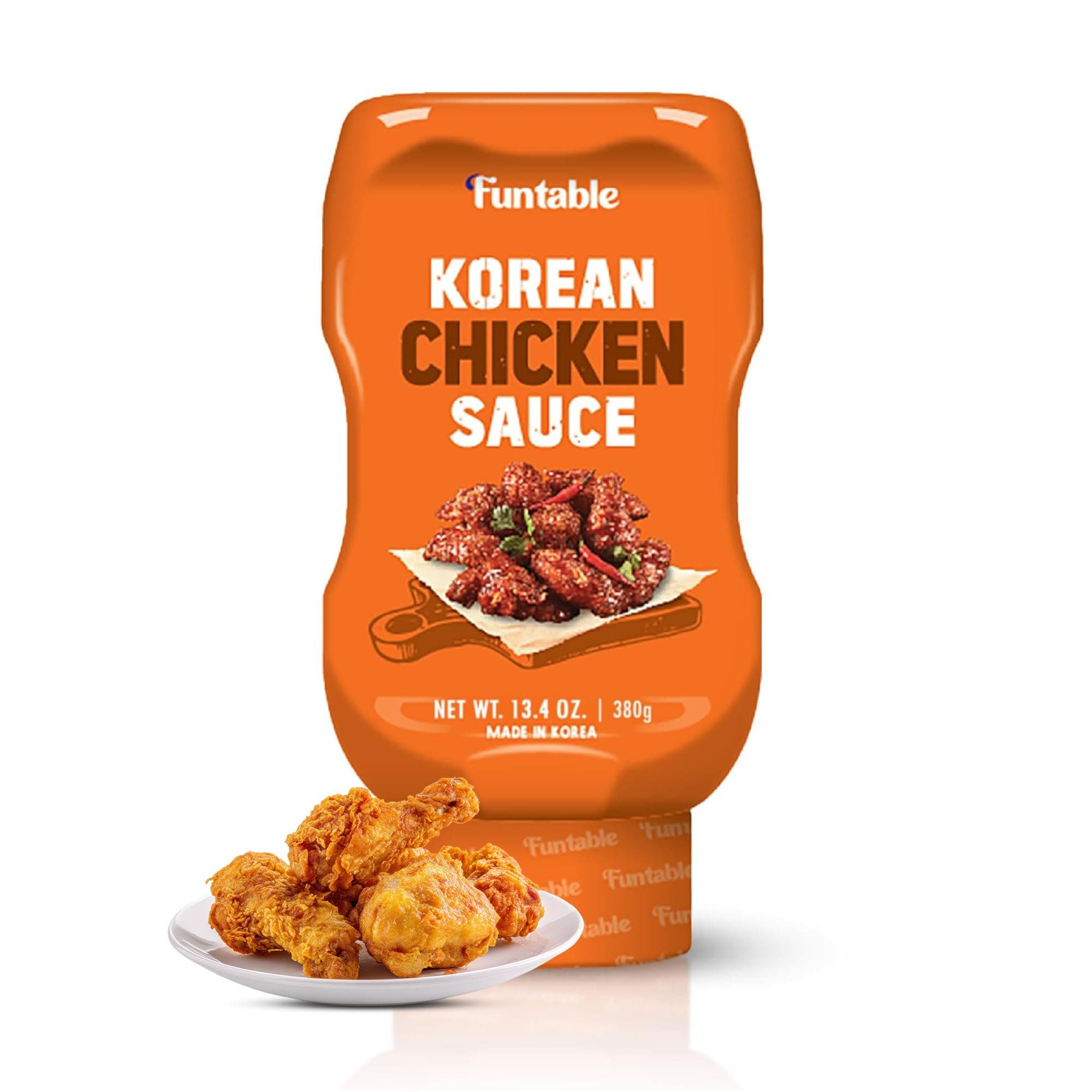 Delicious Korean Chicken Sauce (13.4 oz, Pack of 1) - Authentic Korean Flavor, Sticky & Tangy Sauce. Ideal for Fried Chicken, Nuggets, Dipping & More