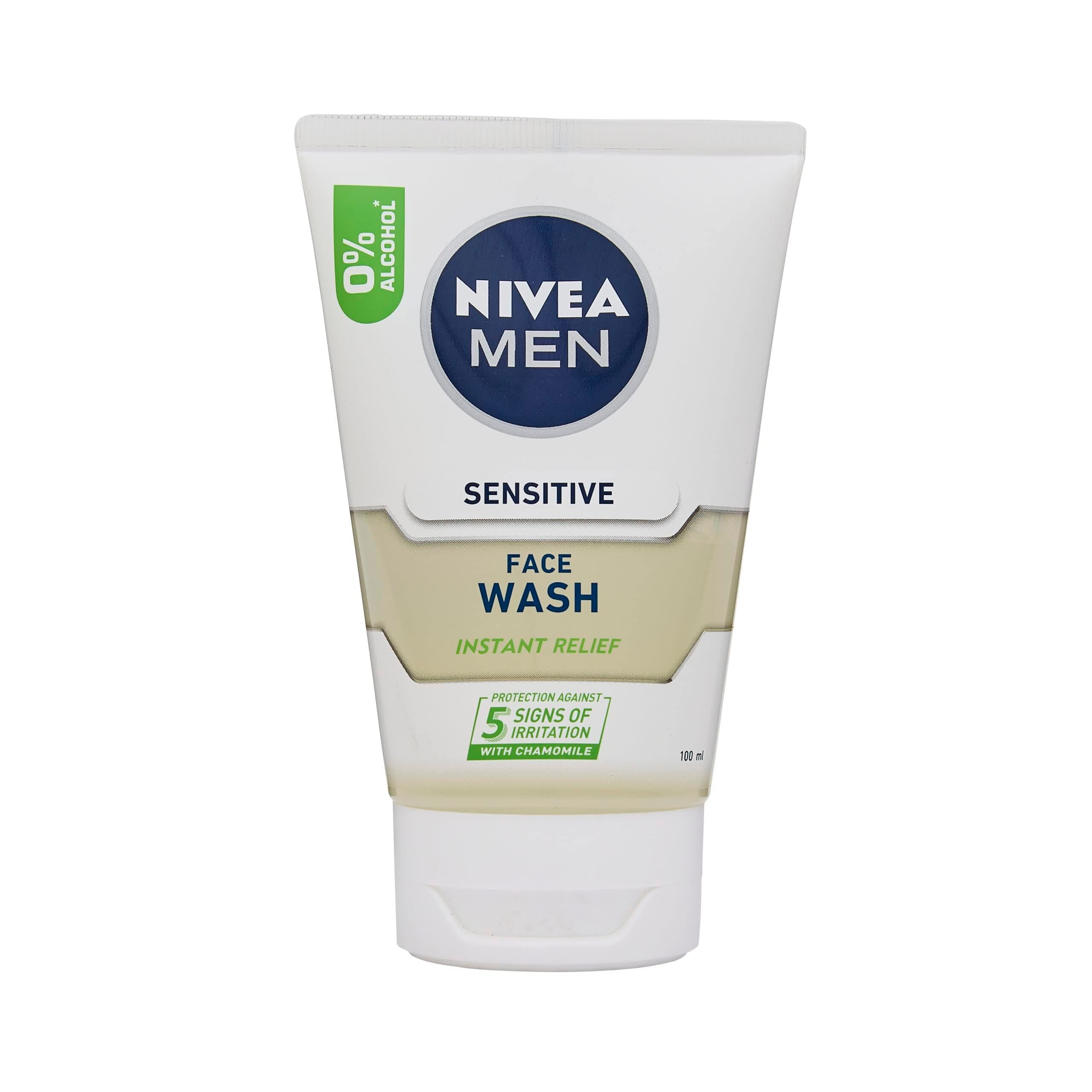 NIVEA Men Sensitive Face Wash, Instant Relief, 100ml