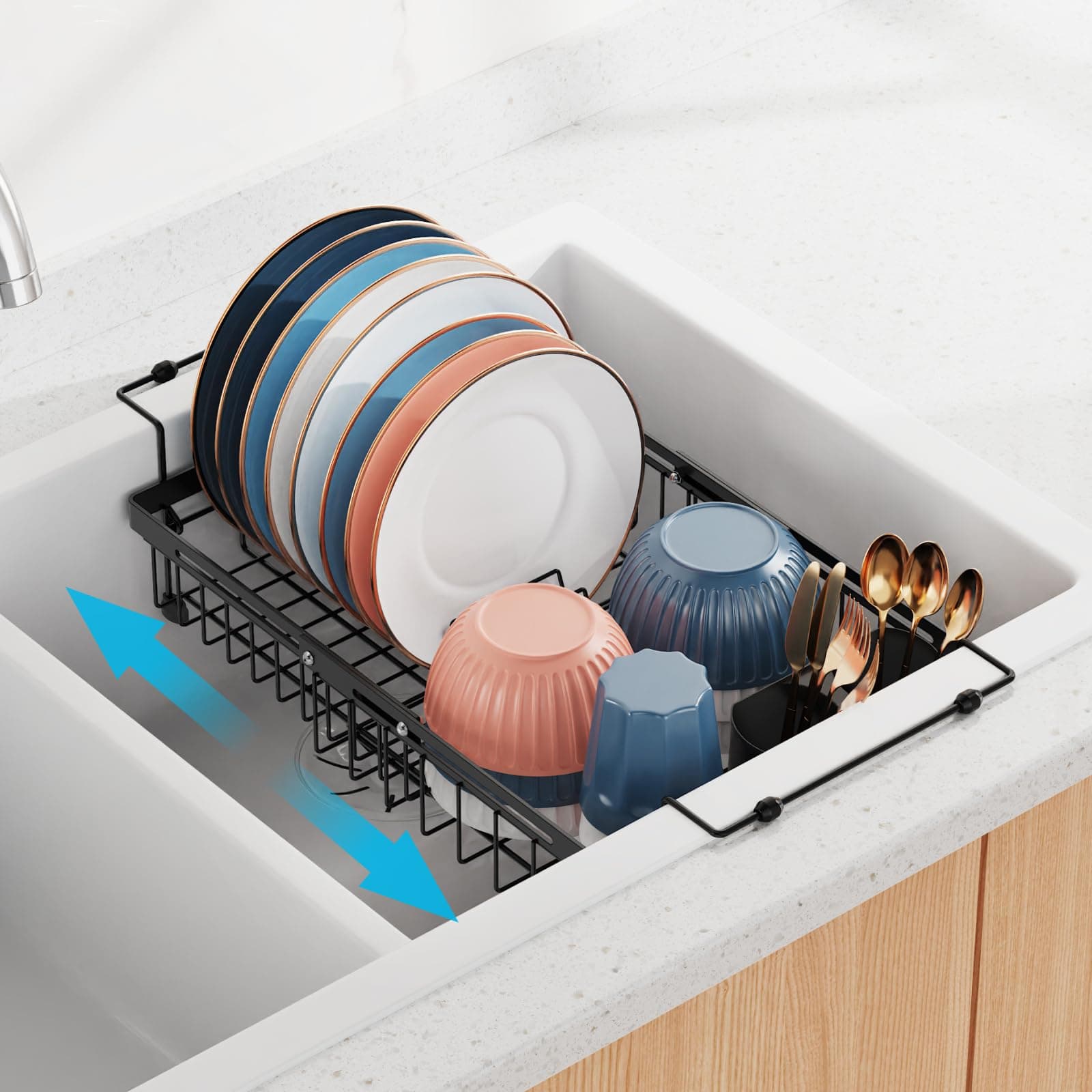 in Sink Dish Drying Rack