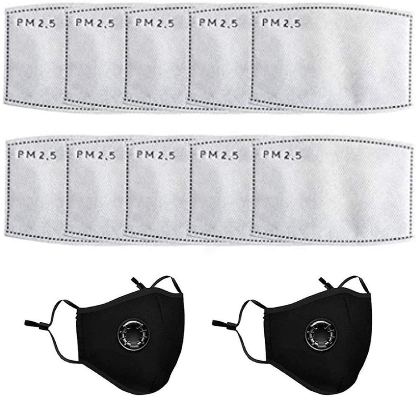 20pcs PM2.5 Activated Carbon Filter Replaceable Anti Haze Filter Paper for Mask